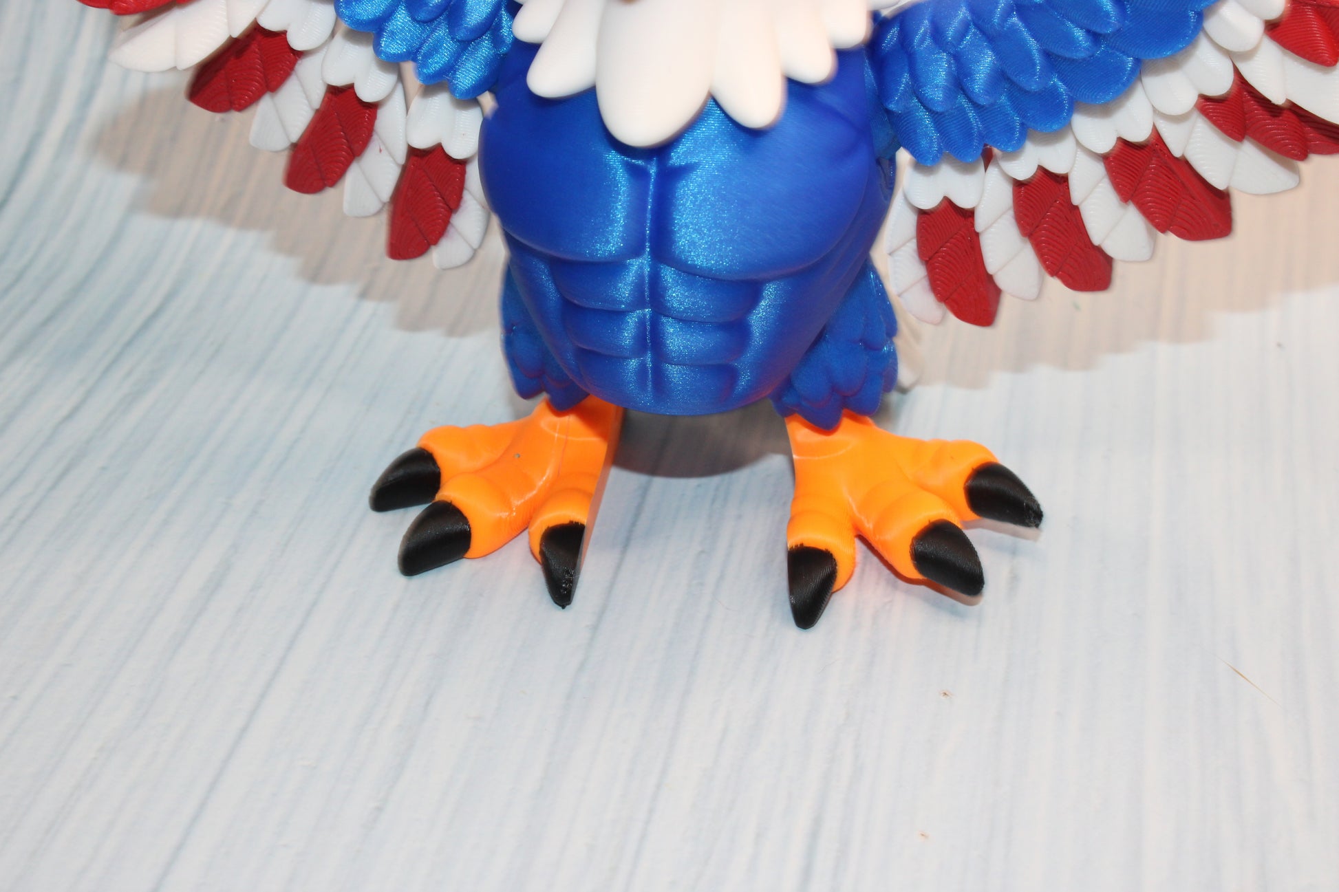 Mighty Eagle 3d printed wing or arms options- 5.5" tall - Wonderland 3D Printing 