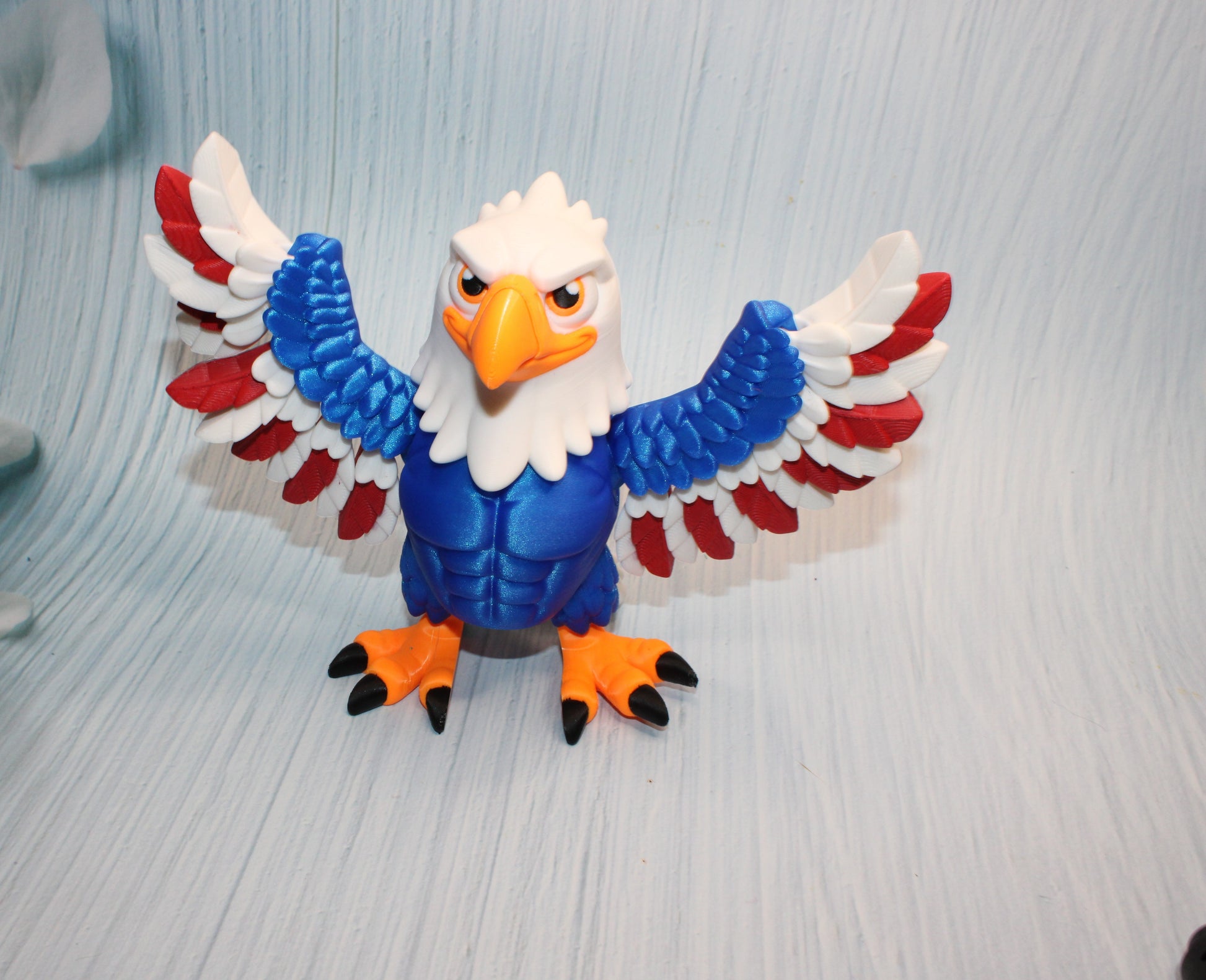 Mighty Eagle 3d printed wing or arms options- 5.5" tall - Wonderland 3D Printing 
