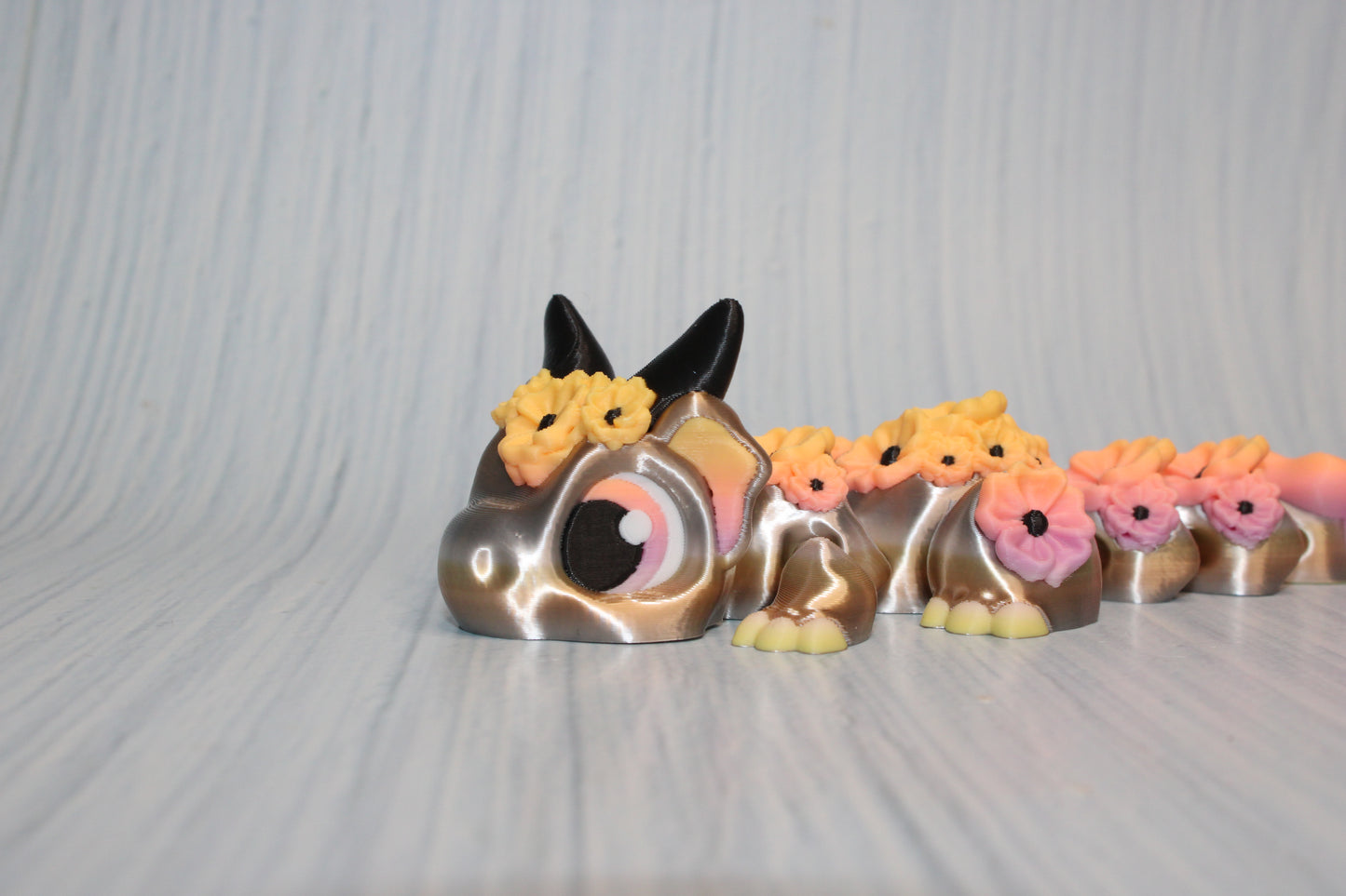 Cherry Blossom Dragon 5" with Log Options - Wonderland 3D Printing 