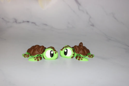 Mini Sea Friends 3 inches long-3D Printed Articulated Figurine Fidget Toy-Bag Charm Options - Wonderland 3D Printing 