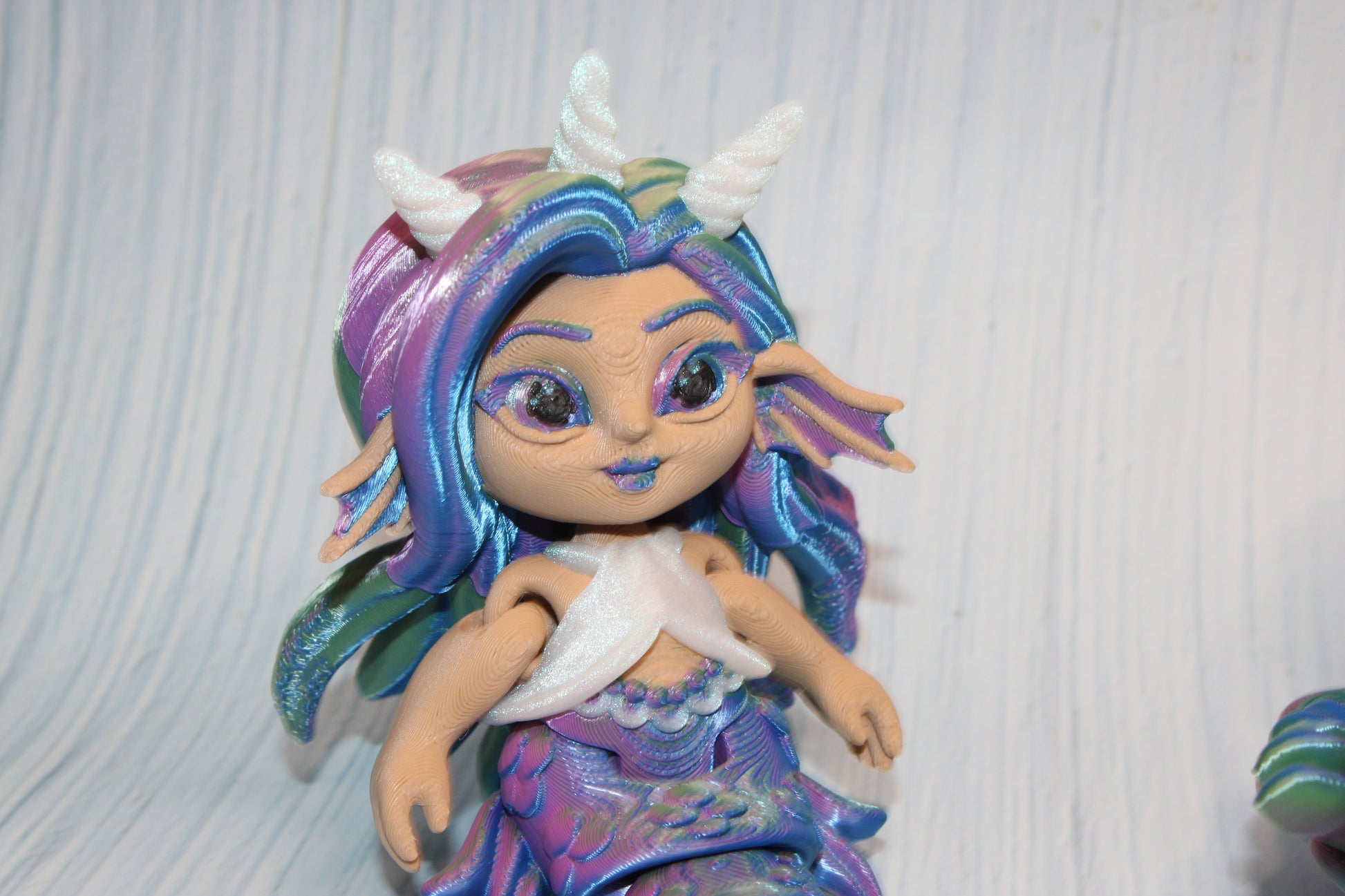 Mermaid 5.5" with Shell chair options - Wonderland 3D Printing 