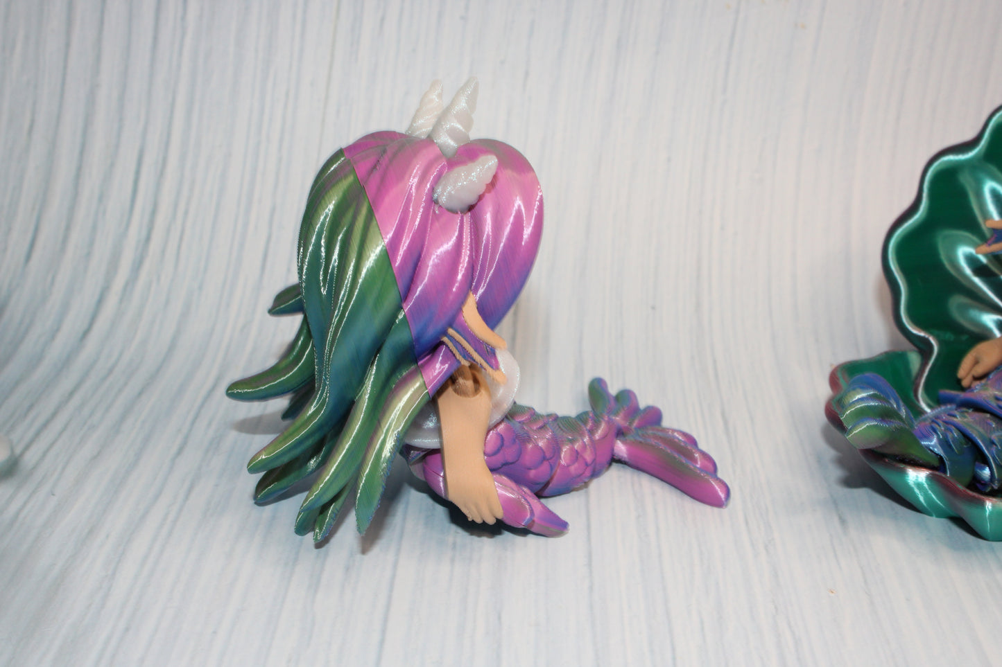 Mermaid 5.5" with Shell chair options - Wonderland 3D Printing 