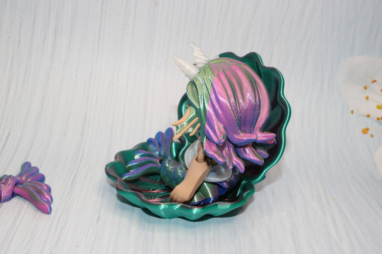Mermaid 5.5" with Shell chair options - Wonderland 3D Printing 