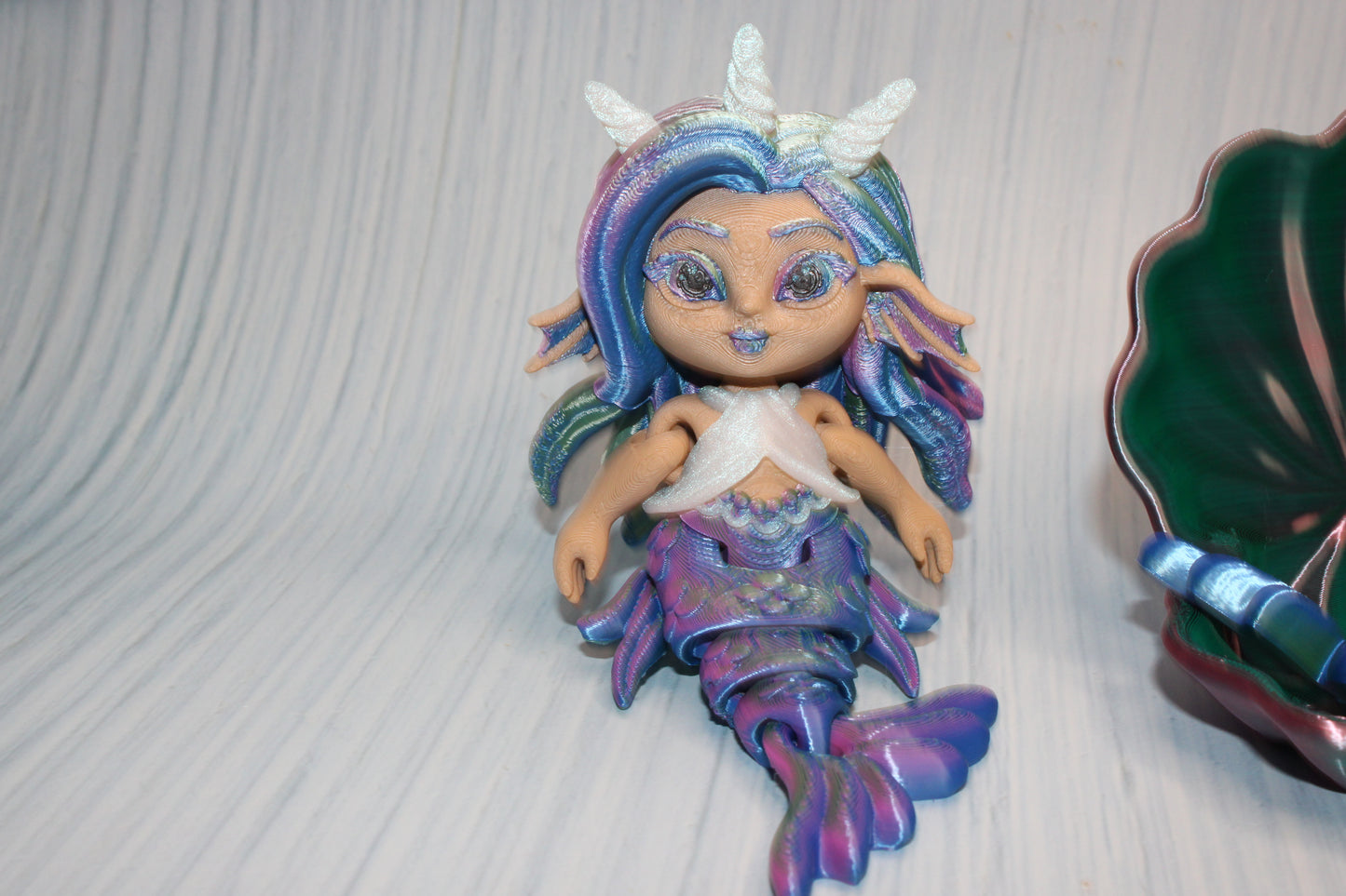 Mermaid 5.5" with Shell chair options - Wonderland 3D Printing 