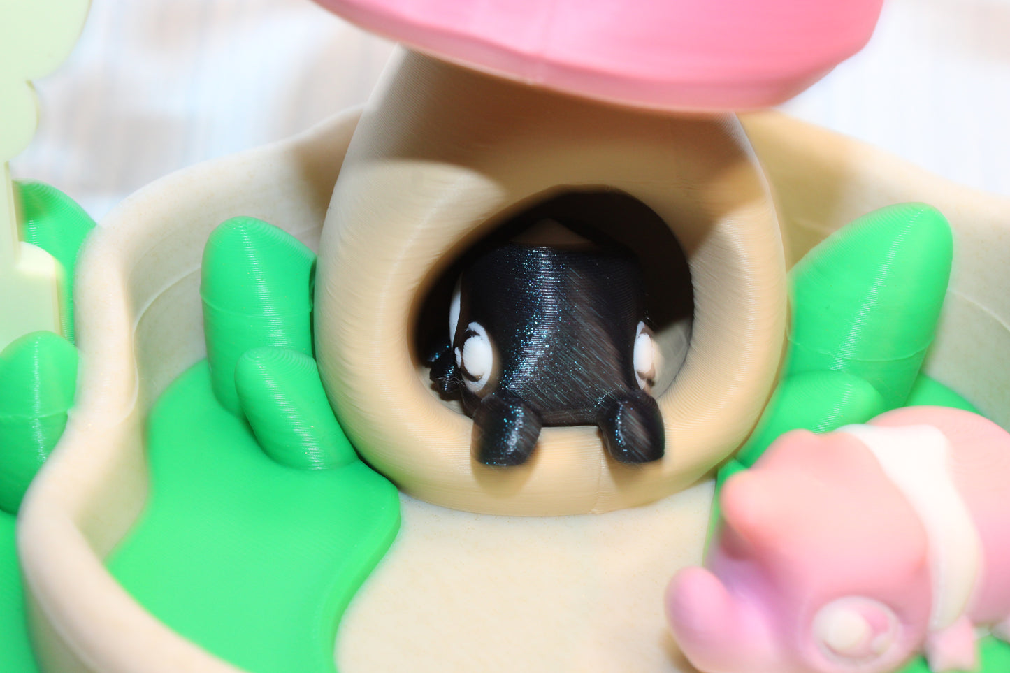 Woodland Beetle Mushroom Playset comes with 3 beetles - Wonderland 3D Printing 