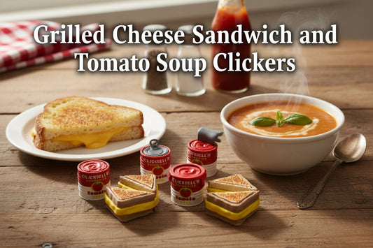 Grilled Cheese Sandwich and Tomato Soup Clickers - Wonderland 3D Printing 