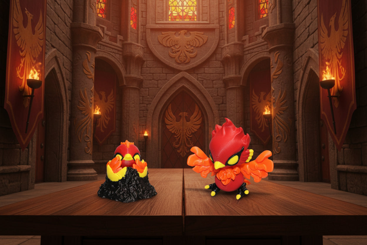 Mini Phoenix or mini phoenix clicker 3d printed - Wonderland 3D Printing 