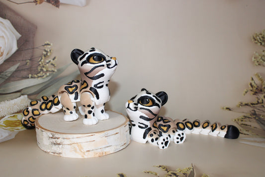 Leopard Cat 3D Printed Articulated Flexi Figurine - Wonderland 3D Printing 