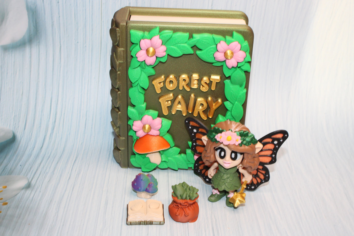 Fairy Book Container- Everything Included!! - Wonderland 3D Printing 