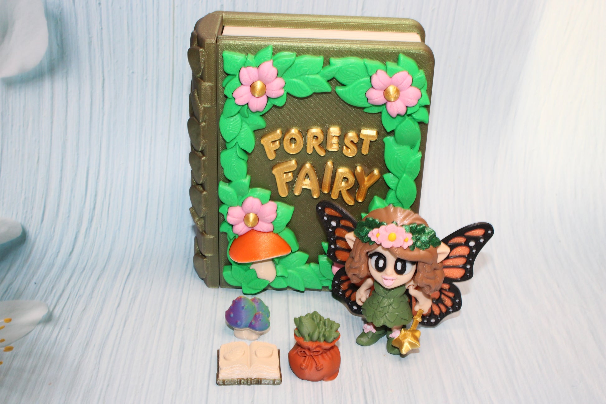 Fairy Book Container- Everything Included!! - Wonderland 3D Printing 