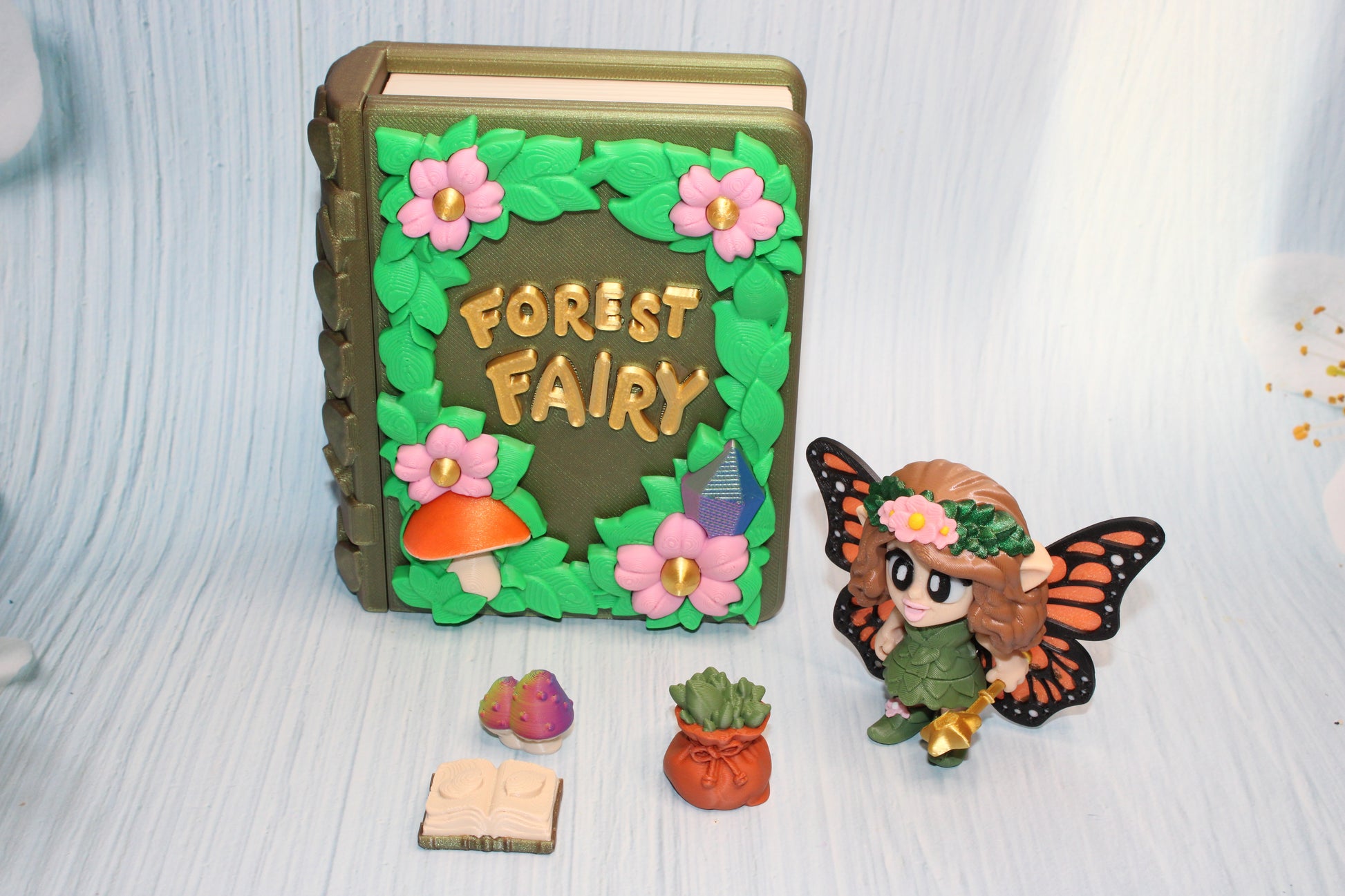 Fairy Book Container- Everything Included!! - Wonderland 3D Printing 