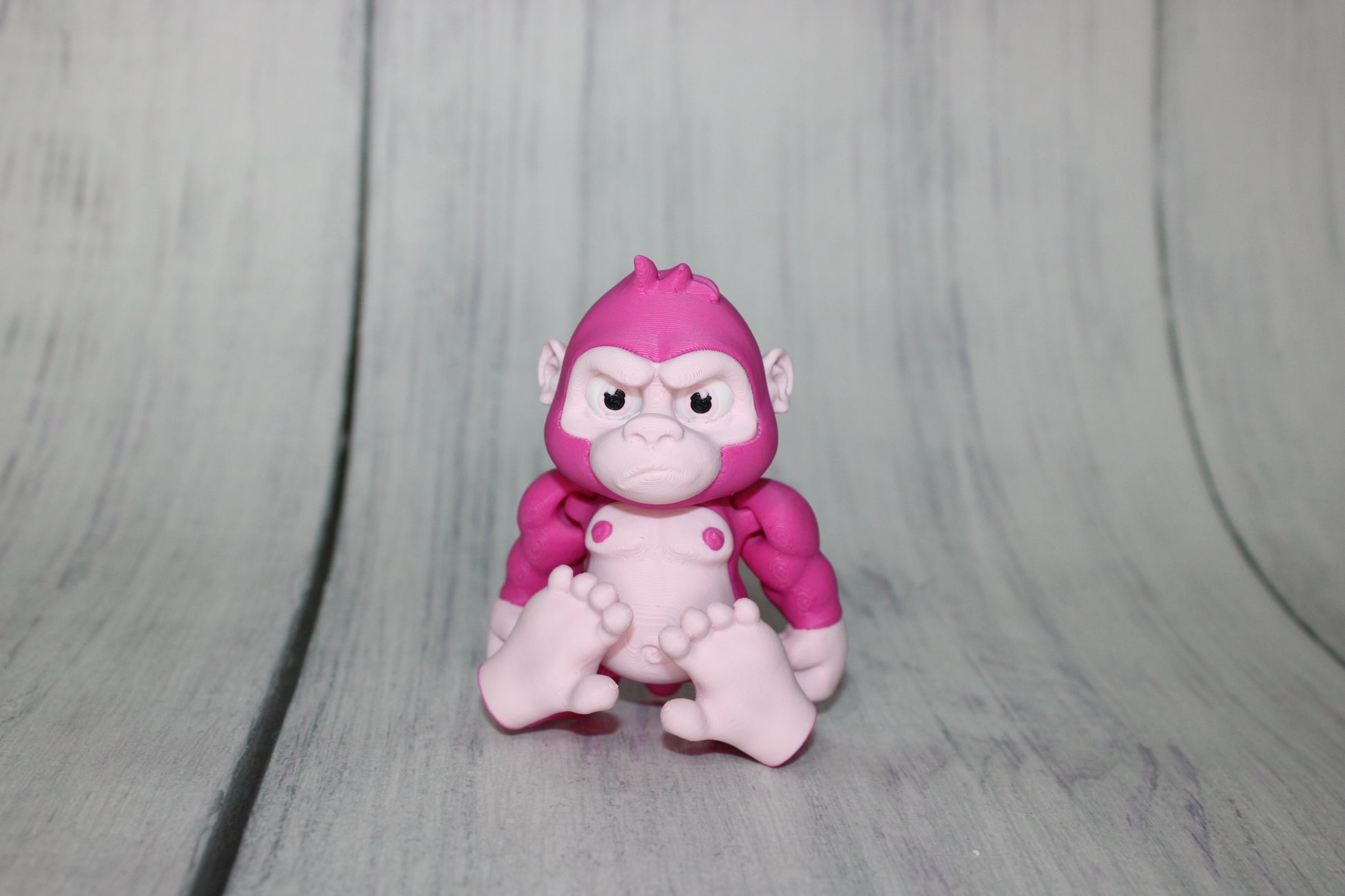 Gorilla:3D Printed Fully Articulated Flexi Fidget - Wonderland 3D Printing 