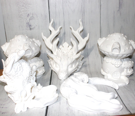 DIY Paint Projects-Blank 3d Printed Model for You to Paint! -Perfect For Parties, Gift for Painters, Perfect for Kids to be creative! - Wonderland 3D Printing 