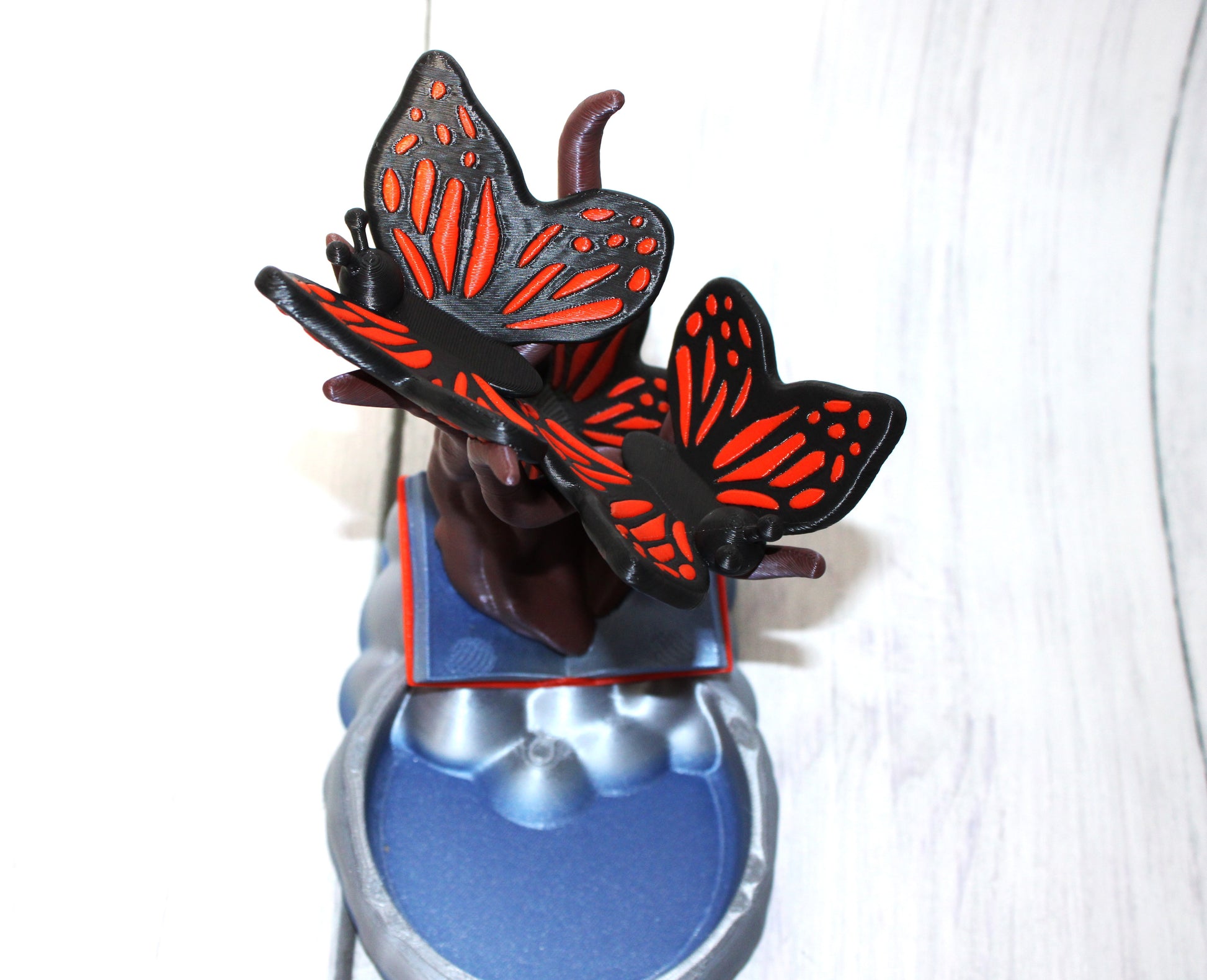 Butterfly and Books Dice Tower or Jewelry Holder 3d Printed - Wonderland 3D Printing 