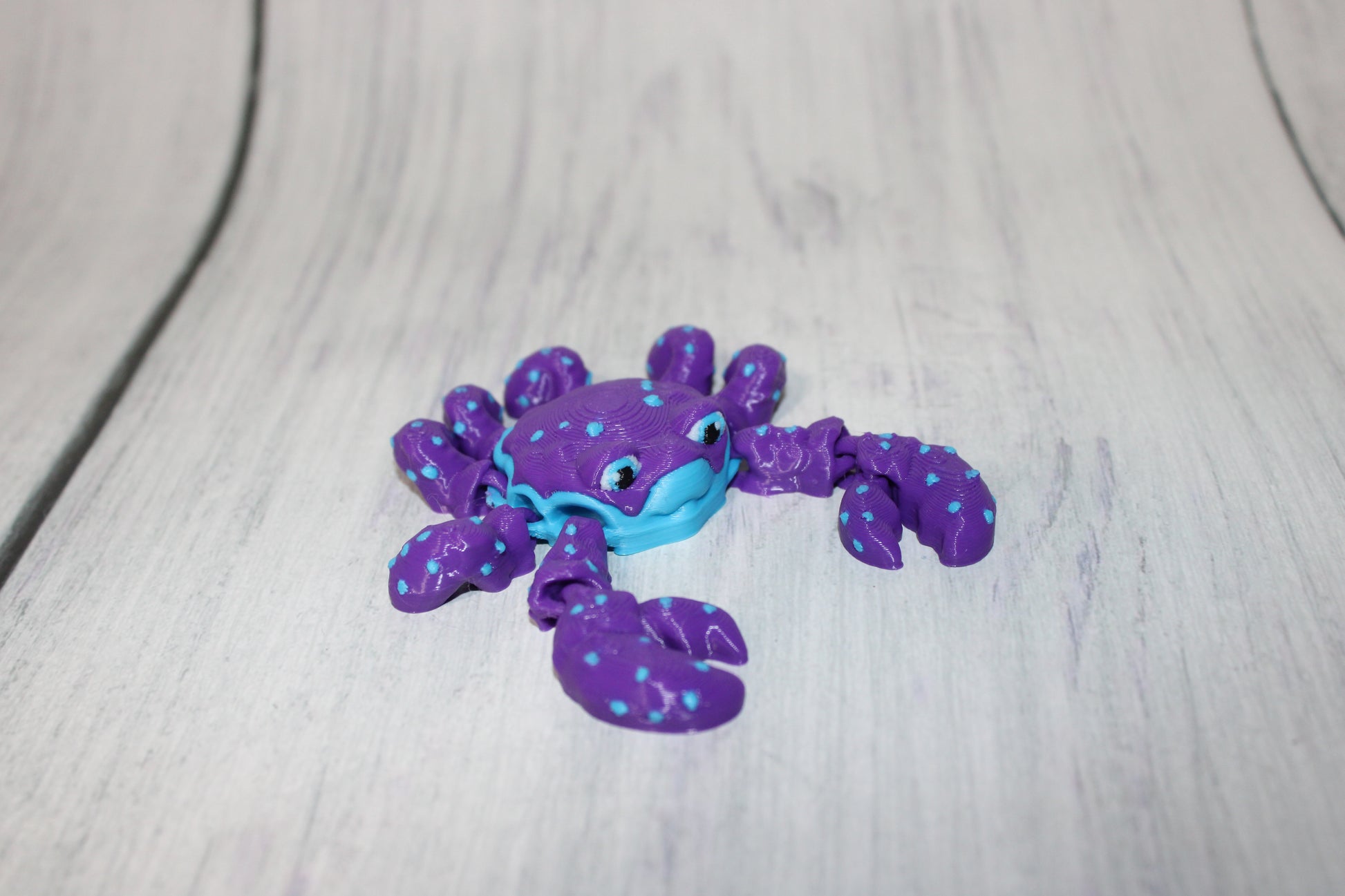 Alligator 3.75 in long and Crab 3 inches-Articulated 3d Printed Figurine - Wonderland 3D Printing 