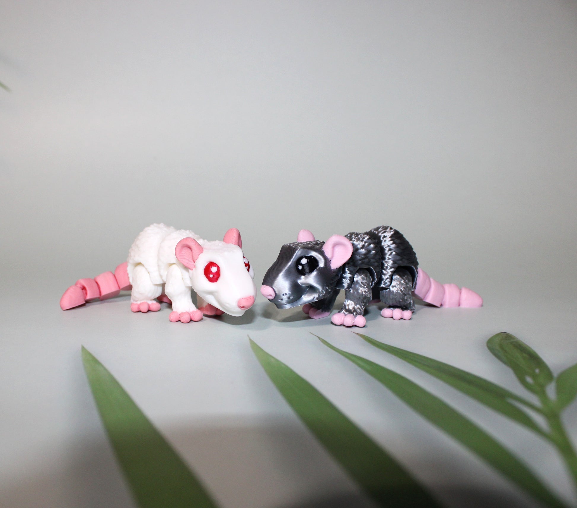 Mini Rat 3D Printed Articulated Figurine - Wonderland 3D Printing 