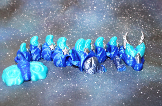 Cancer Dragon 9.5 inches Long Articulated 3d Printed Figurine - Wonderland 3D Printing 