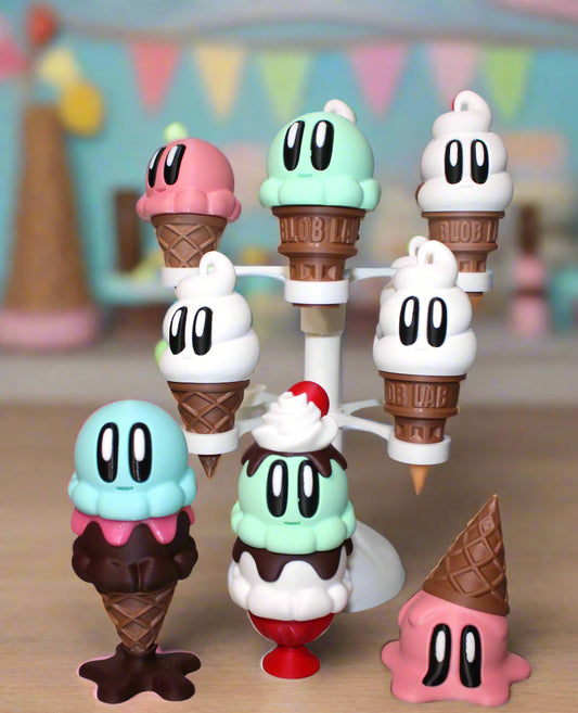 Ice Cream Blob  3D Printed Articulated Figurines - Wonderland 3D Printing 