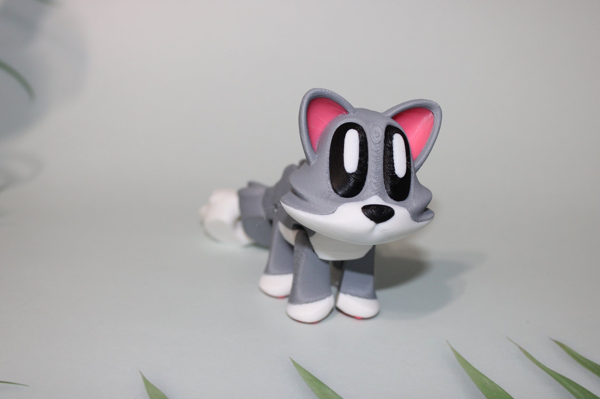 Cat or Bunny Flexi Blob 3D Printed Flexi Articulated Figurines - Wonderland 3D Printing 