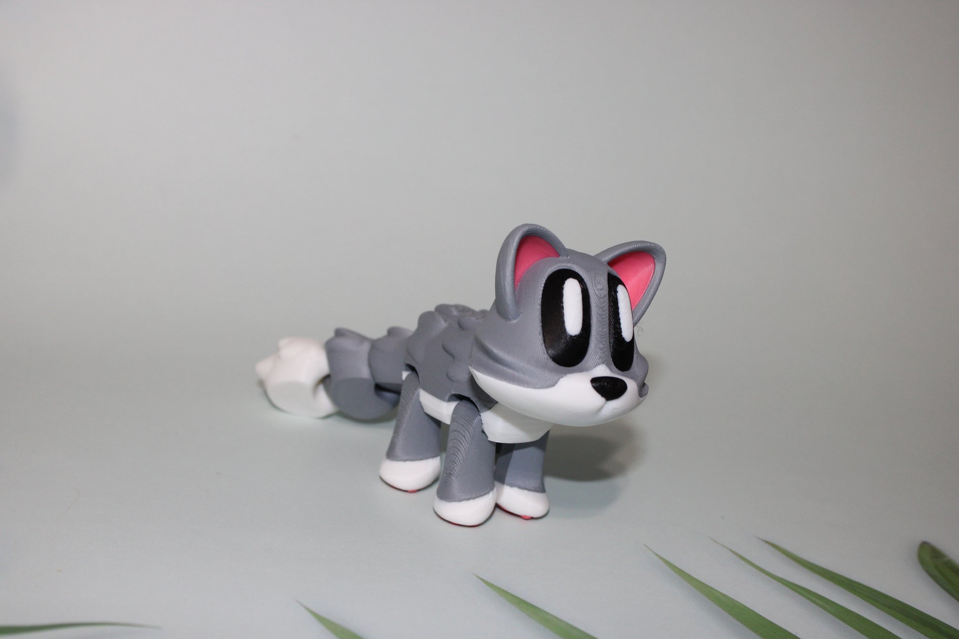 Cat or Bunny Flexi Blob 3D Printed Flexi Articulated Figurines - Wonderland 3D Printing 