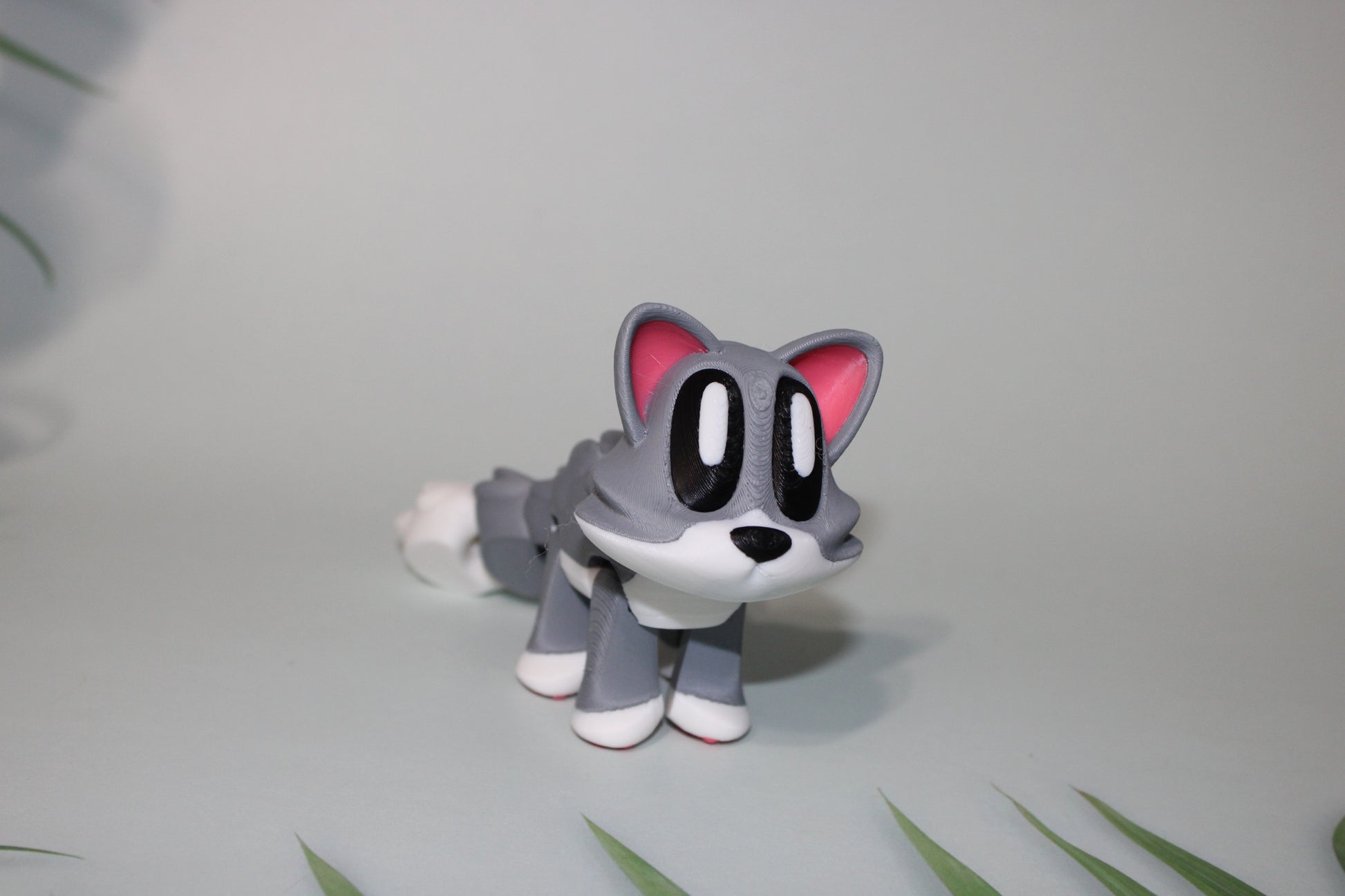 Cat or Bunny Flexi Blob 3D Printed Flexi Articulated Figurines - Wonderland 3D Printing 