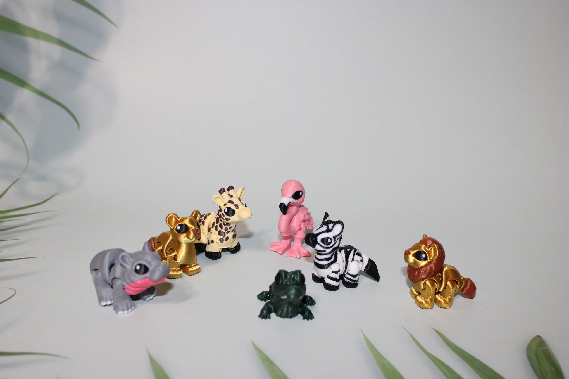 2 inch Safari Hatchlings 3D Printed Articulated Figurine - Wonderland 3D Printing 