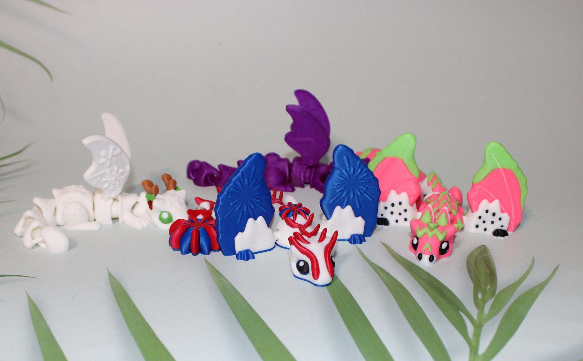 Dragonettes 6.75 inches Long 3D Printed Articulated Flexi Figurines - Wonderland 3D Printing 