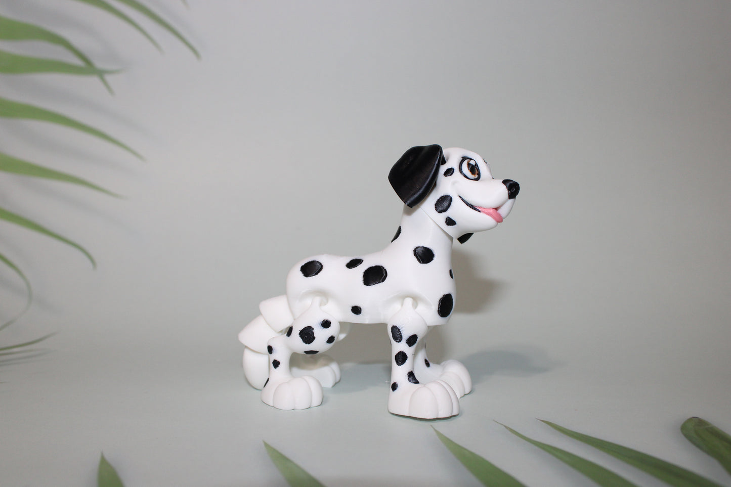 Dalmation 3D Printed Articulated Figurine Fidget Toy - Wonderland 3D Printing 