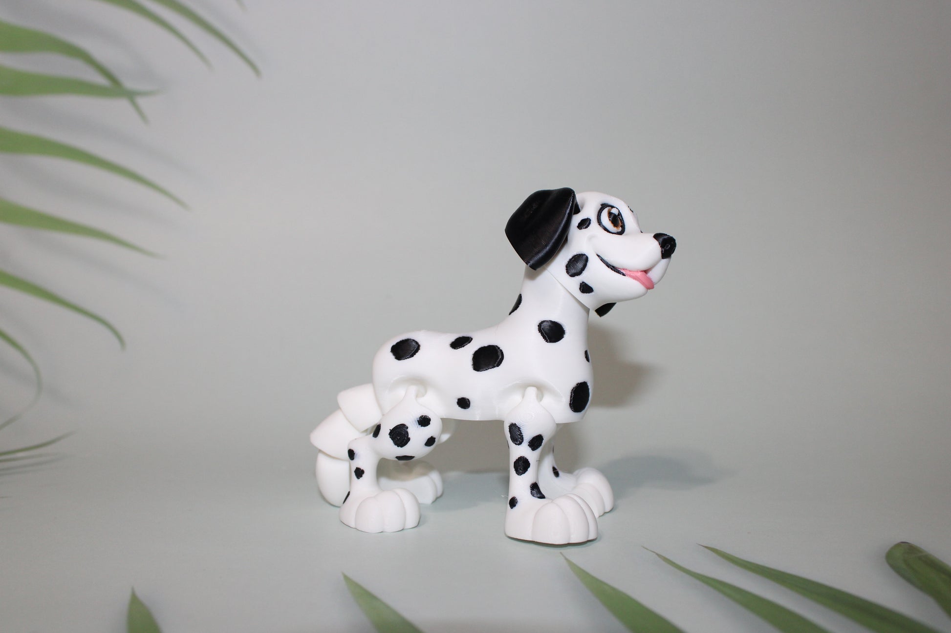 Dalmation 3D Printed Articulated Figurine Fidget Toy - Wonderland 3D Printing 