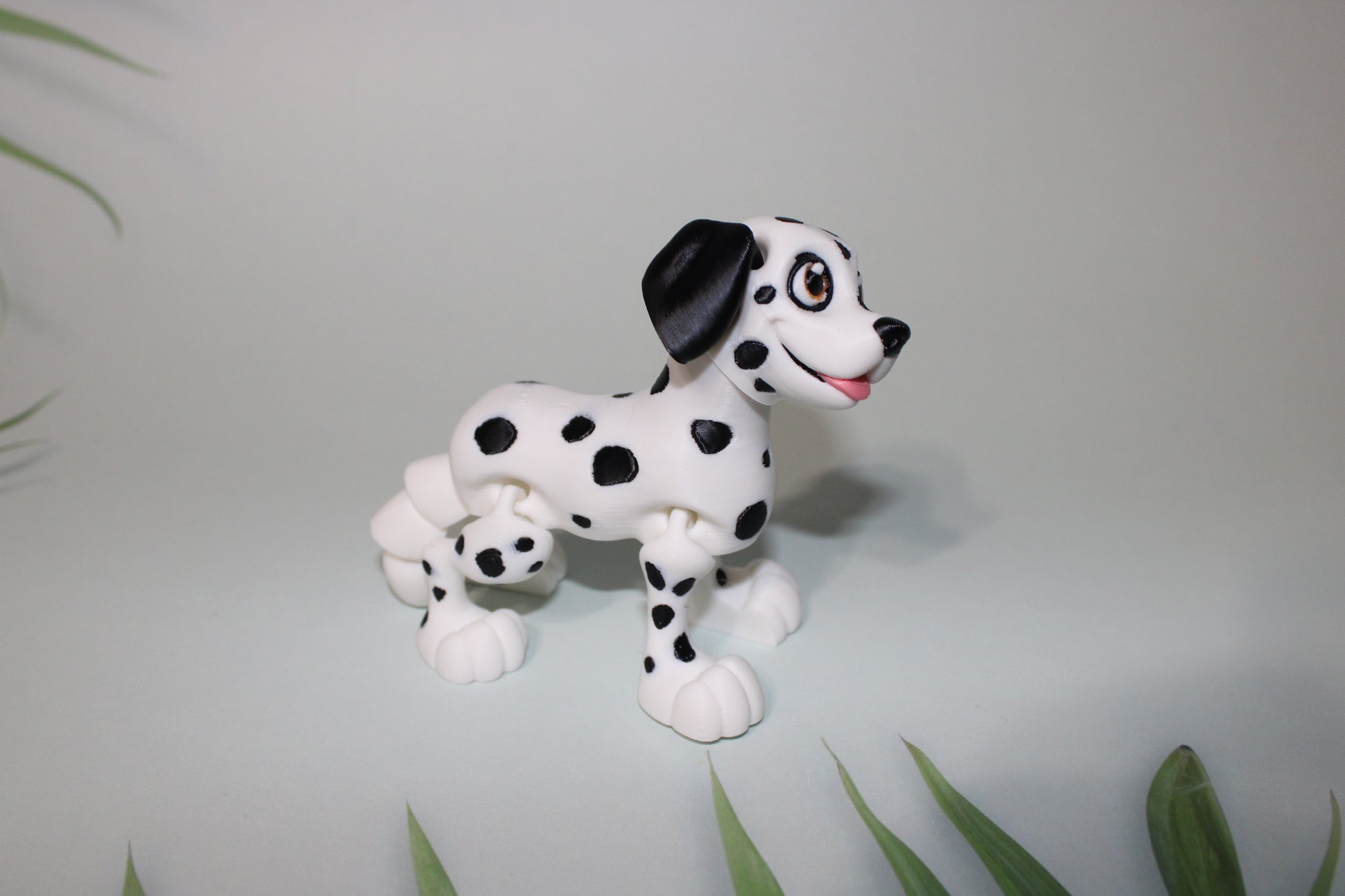 Dalmation 3D Printed Articulated Figurine Fidget Toy - Wonderland 3D Printing 