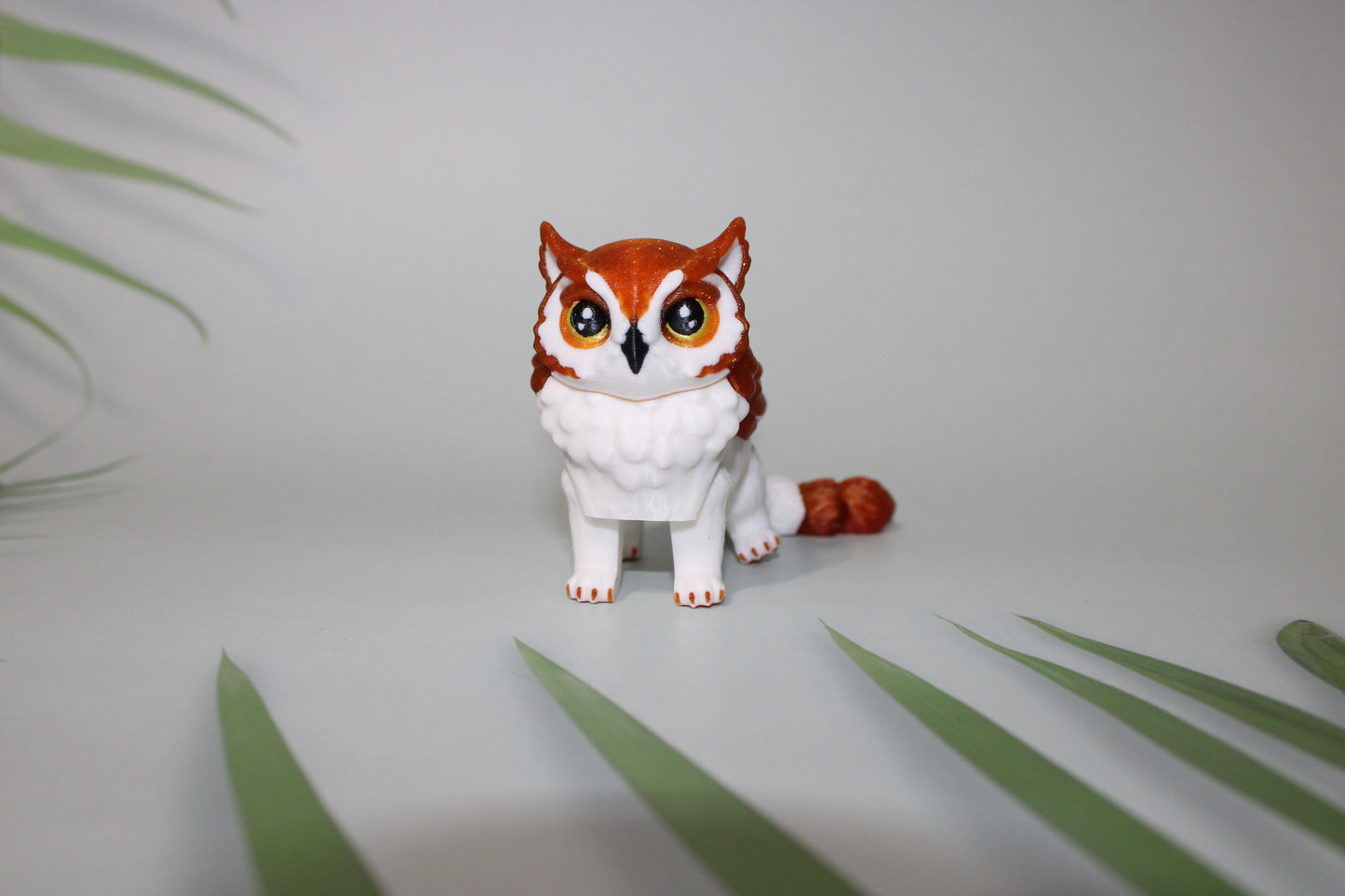 CatOwl 5.5 inches Long-3D Printed  Articulated Flexi Figurines - Wonderland 3D Printing 
