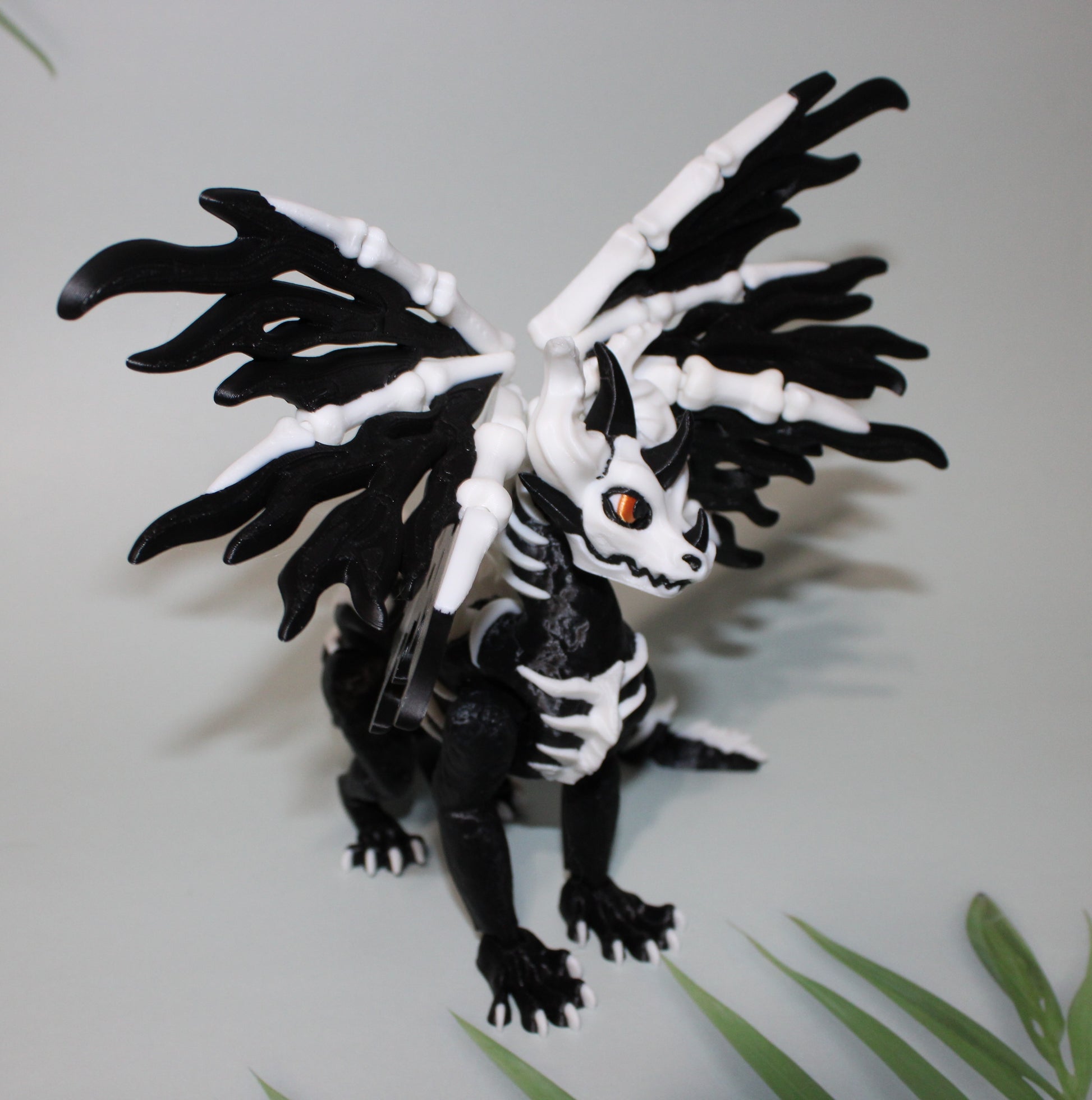 Skelly Dragon 3D Printed Articulated Flexi Figurine - Wonderland 3D Printing 