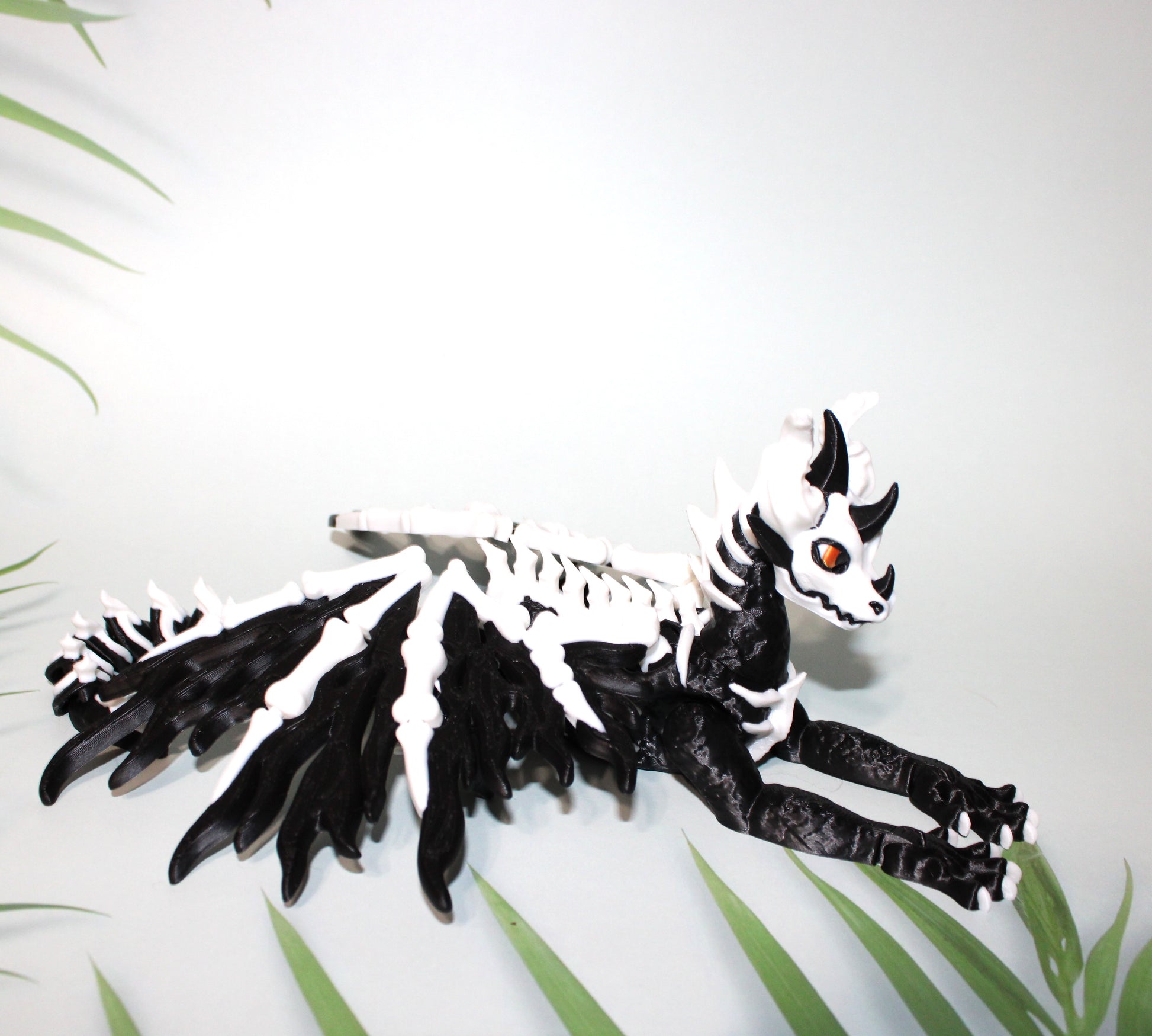 Skelly Dragon 3D Printed Articulated Flexi Figurine - Wonderland 3D Printing 
