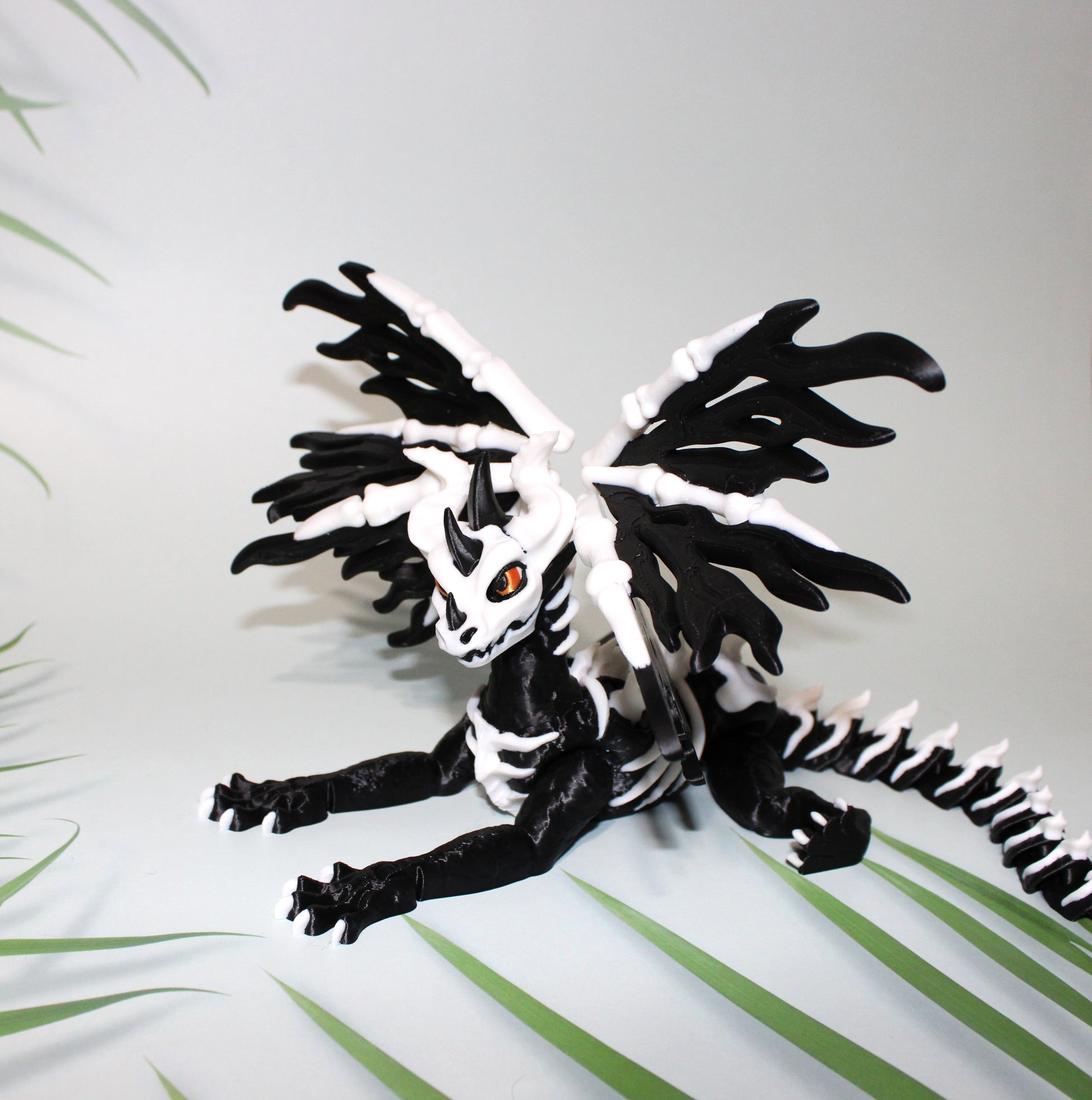 Skelly Dragon 3D Printed Articulated Flexi Figurine - Wonderland 3D Printing 