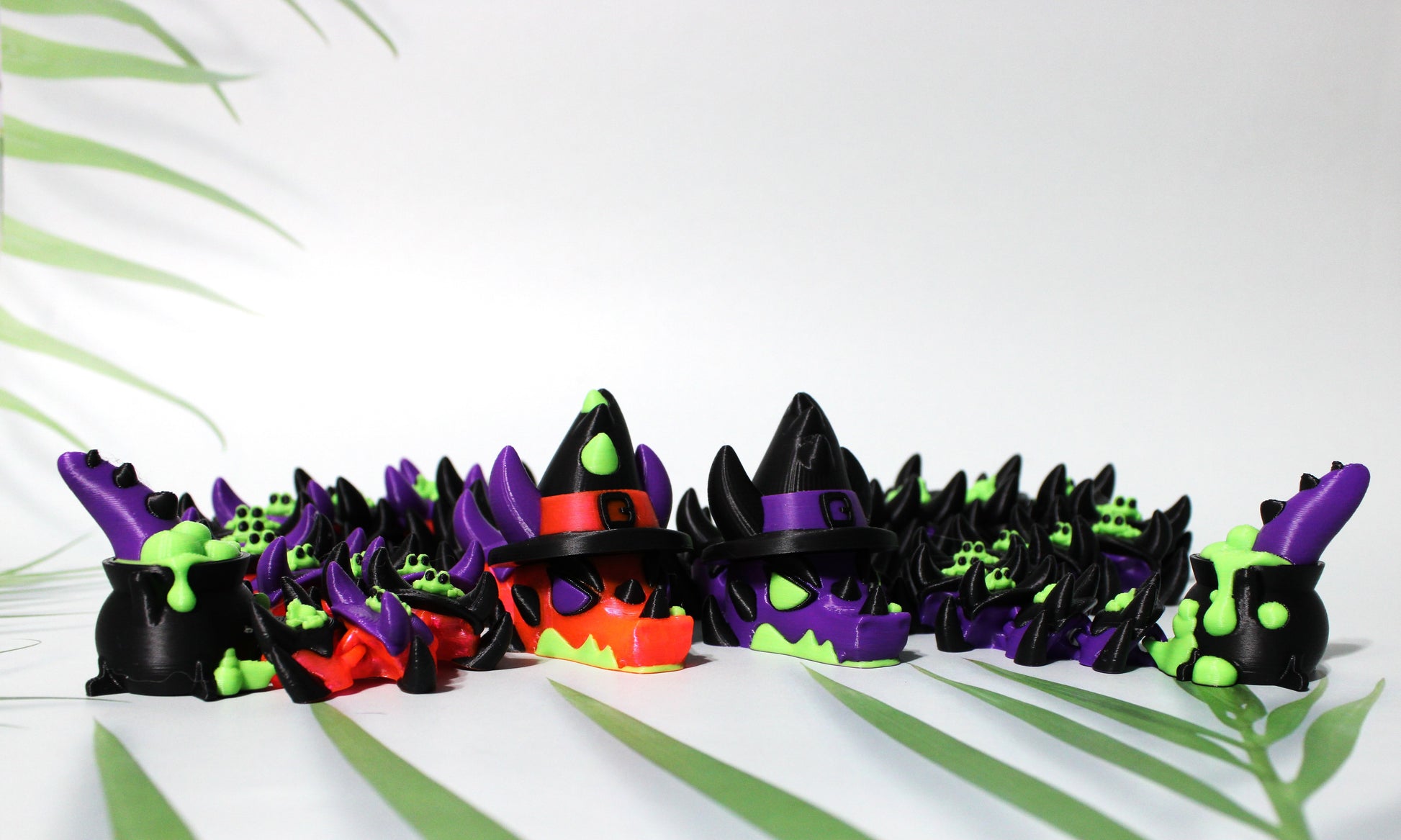 Witch Dragon 17 inches or Mini 6 inches Long-3D Printed Articulated Figurine - Wonderland 3D Printing 
