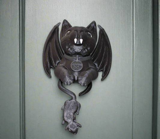 Cat Bat Rat door Knocker-Full Color 3D Printed Articulated Door Knocker - Wonderland 3D Printing 