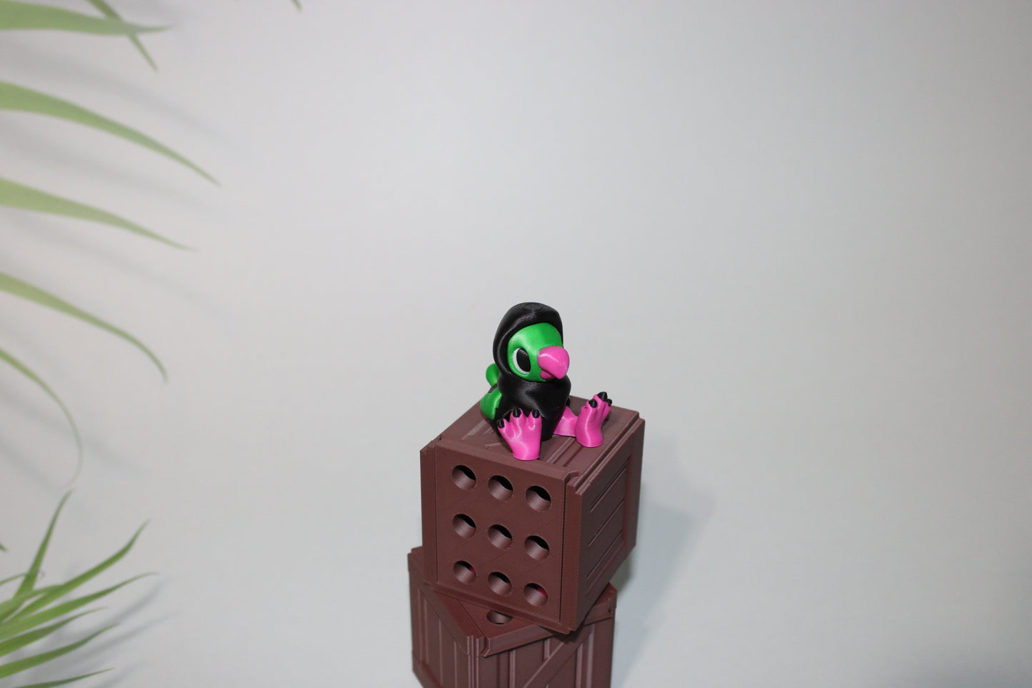 Dodo Bird with Crate - Full Color 3D Printed Articulated Fidget Toy - Wonderland 3D Printing 