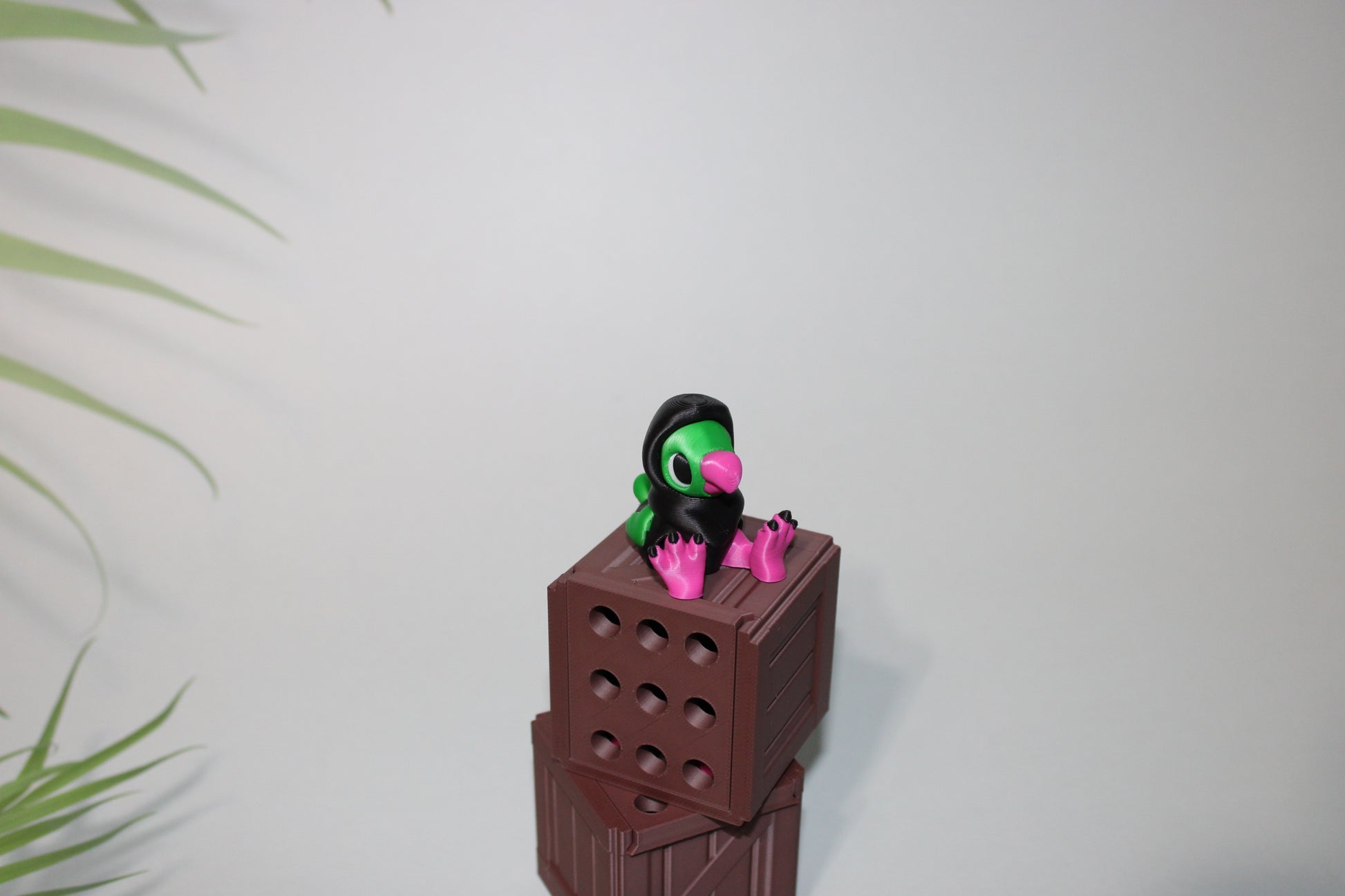 Dodo Bird with Crate - Full Color 3D Printed Articulated Fidget Toy - Wonderland 3D Printing 