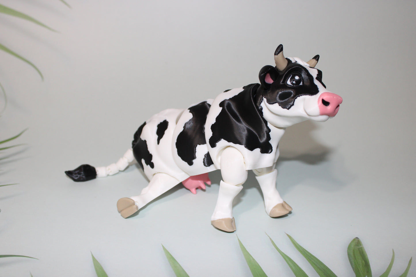 Cow or Highland Cow 3D Printed Articulated Flexi Figurine - Wonderland 3D Printing 
