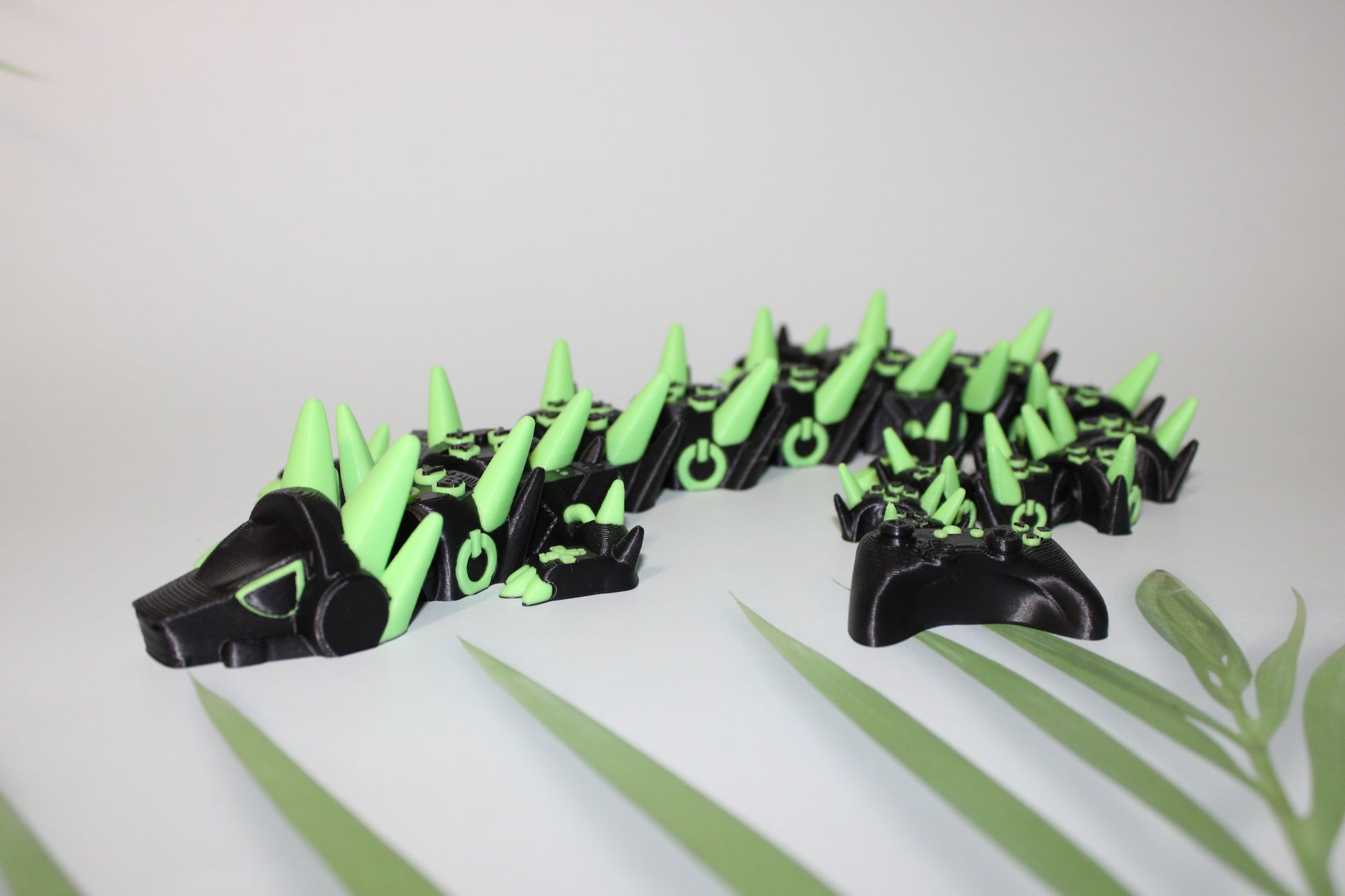 X-Gamer Dragon 3D Printed Articulated Figurine - Wonderland 3D Printing 