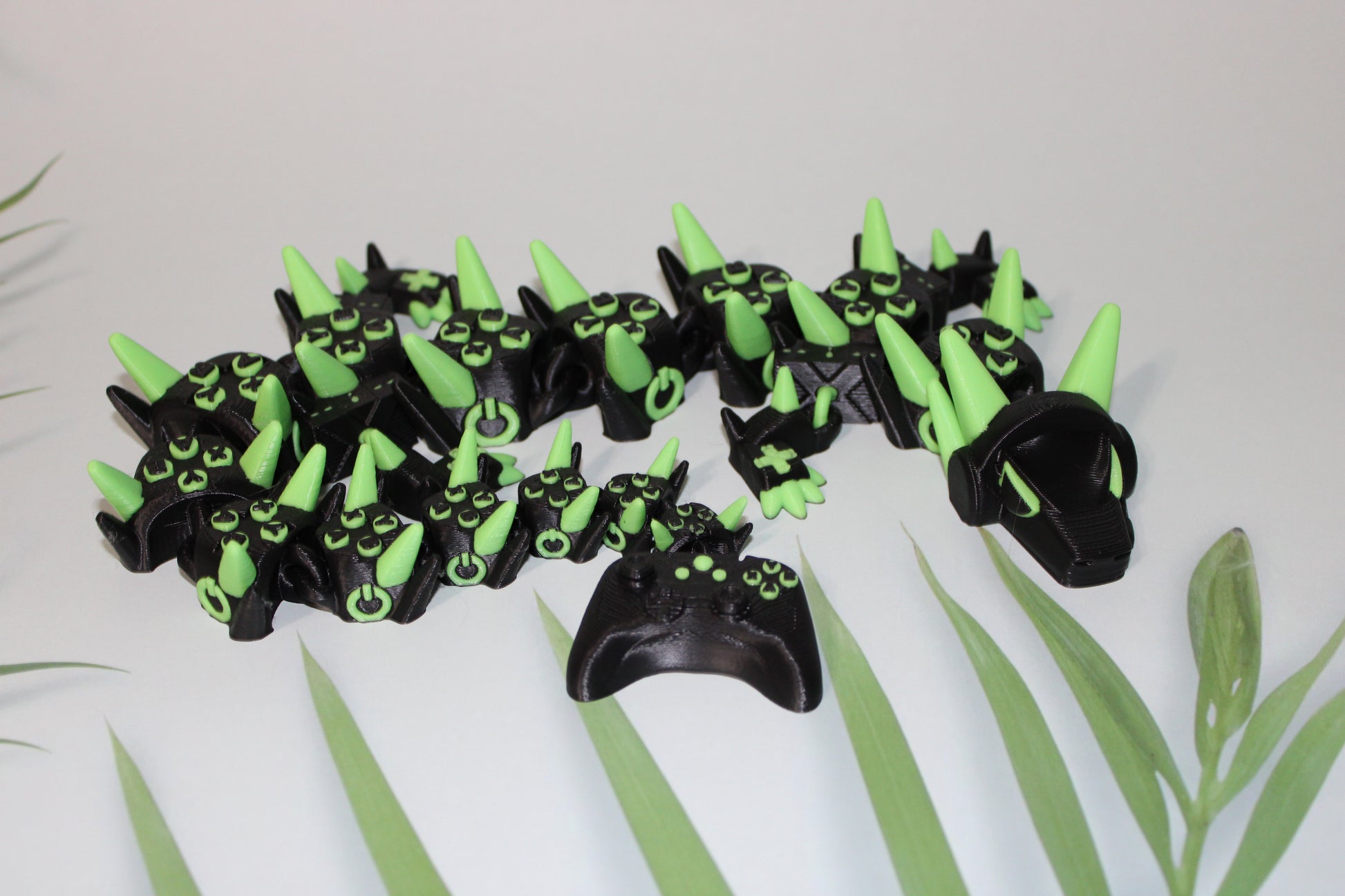 X-Gamer Dragon 3D Printed Articulated Figurine - Wonderland 3D Printing 