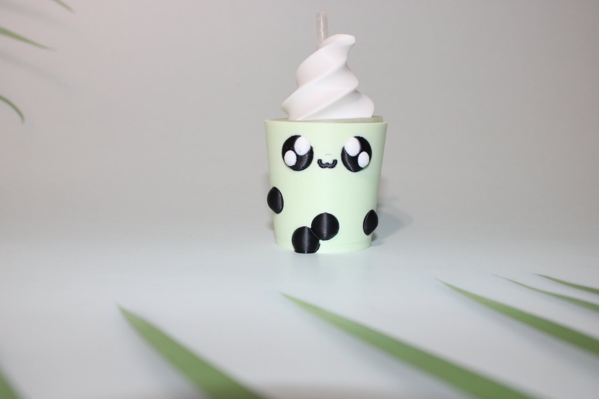 Boba Tea Container with 1 Free random Mini-3d printed 3.75 inches Tall- Free Shipping - Wonderland 3D Printing 