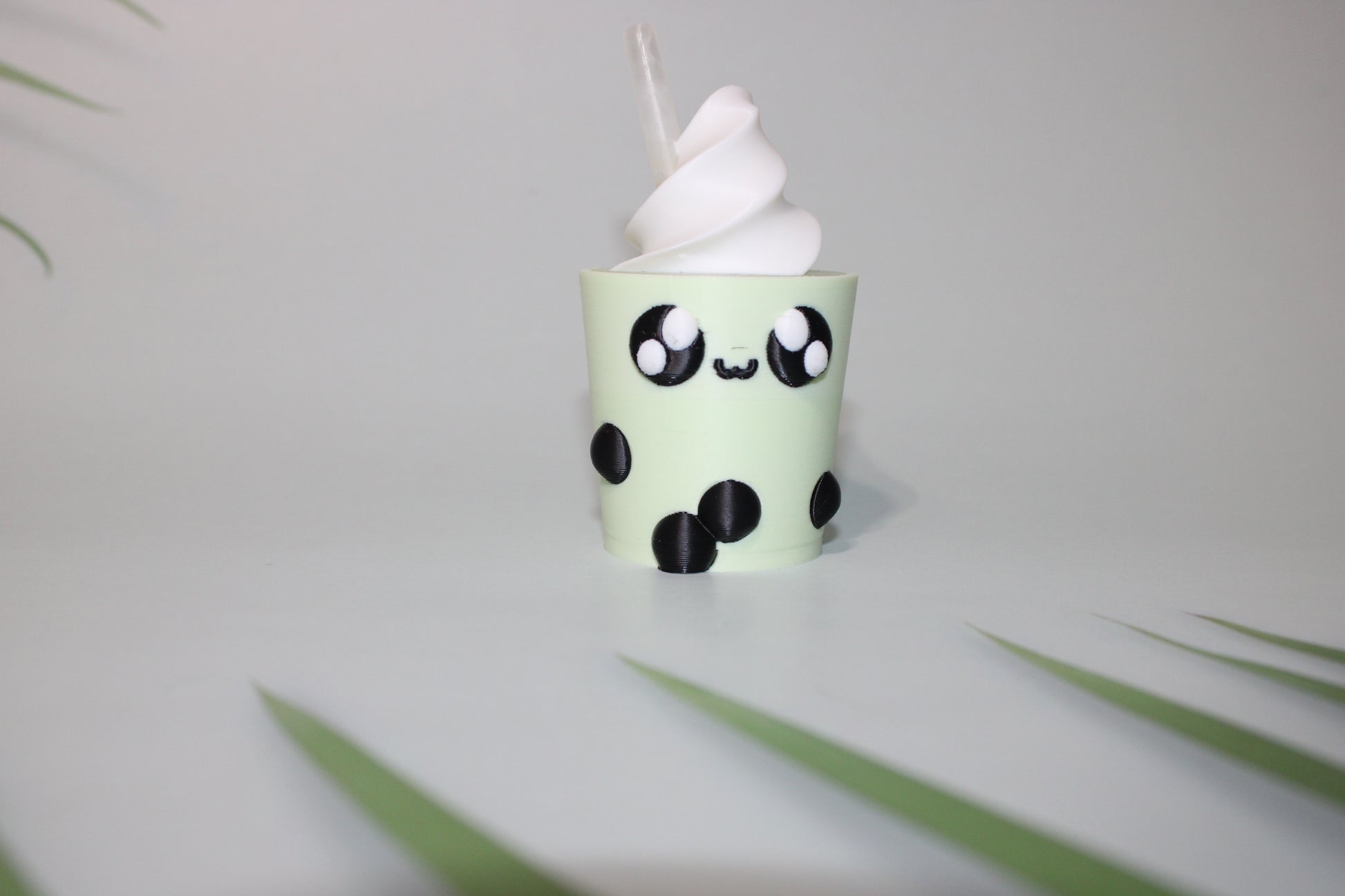 Boba Tea Container with 1 Free random Mini-3d printed 3.75 inches Tall- Free Shipping - Wonderland 3D Printing 