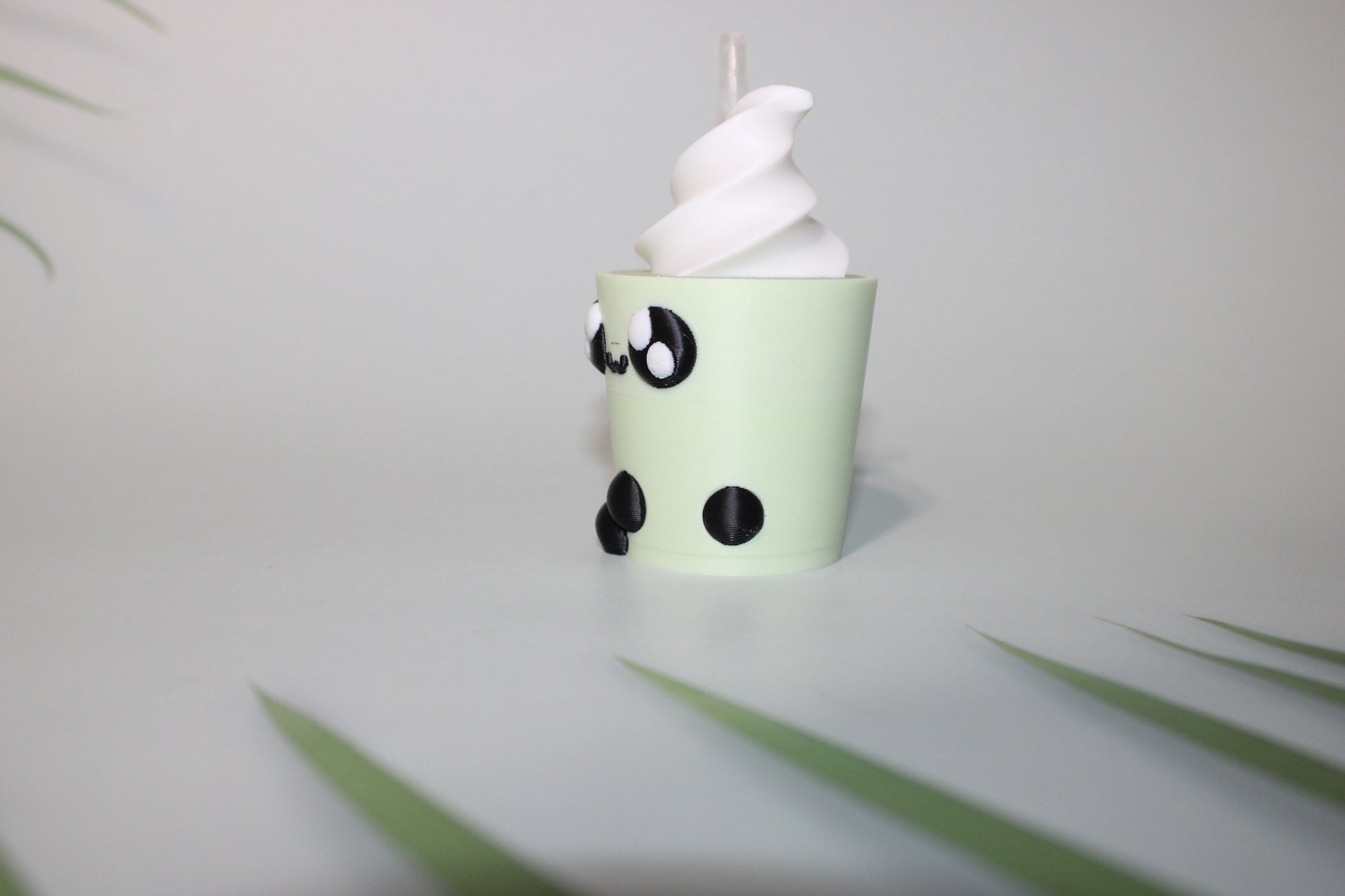 Boba Tea Container with 1 Free random Mini-3d printed 3.75 inches Tall- Free Shipping - Wonderland 3D Printing 