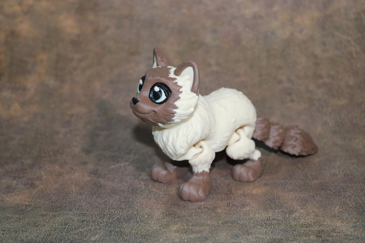 Ragdoll Cat 3D Printed Articulated Figurine - Wonderland 3D Printing 