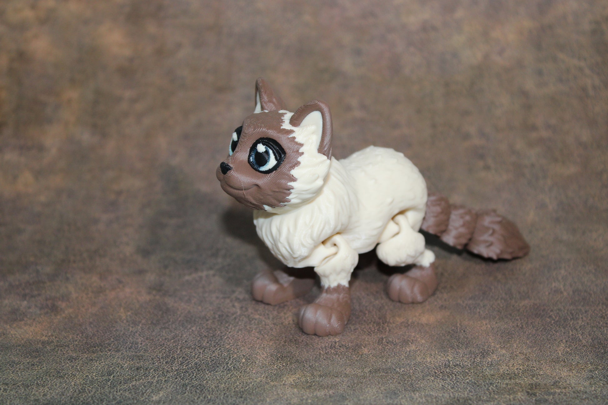 Ragdoll Cat 3D Printed Articulated Figurine - Wonderland 3D Printing 