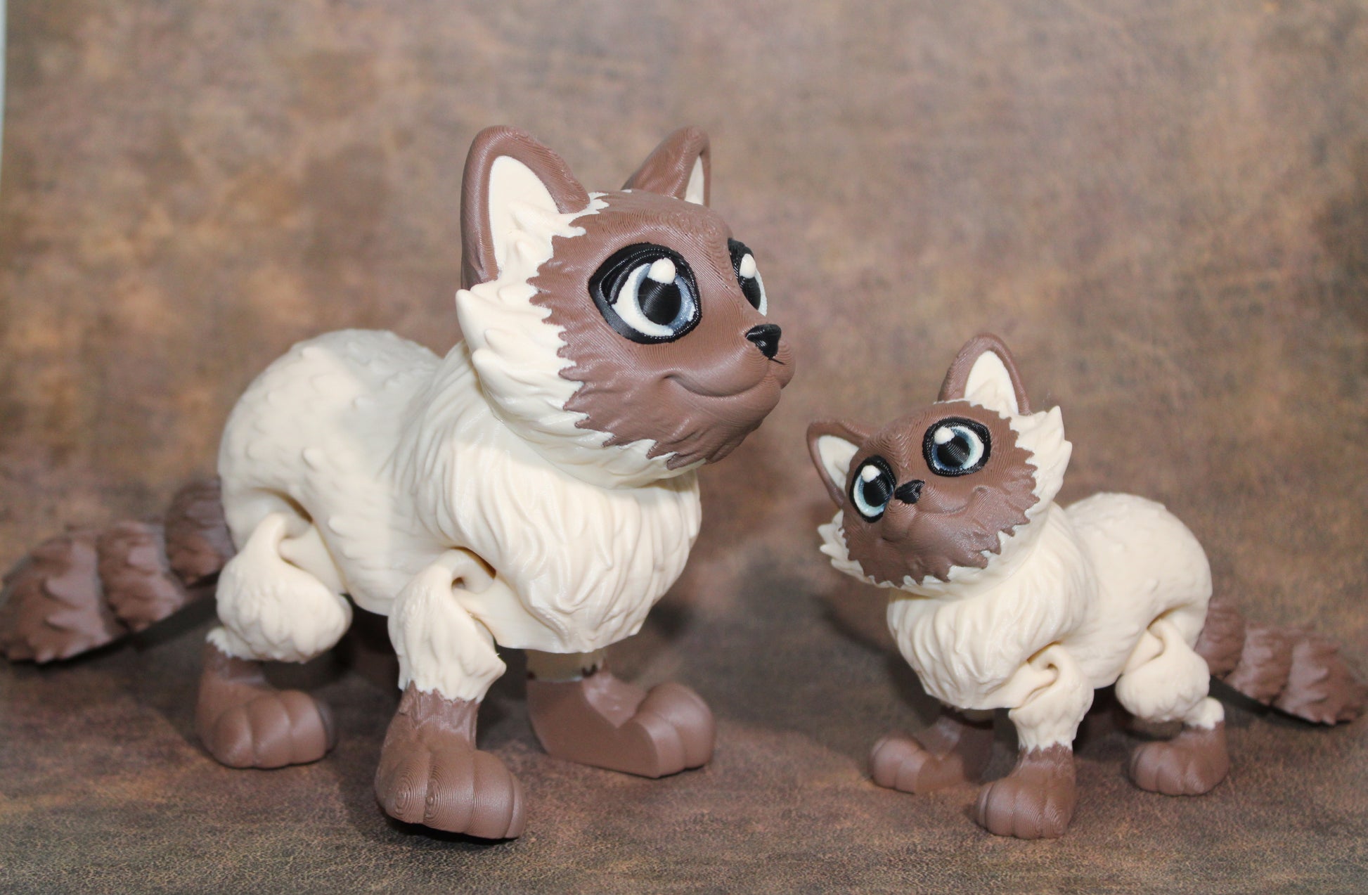Ragdoll Cat 3D Printed Articulated Figurine - Wonderland 3D Printing 