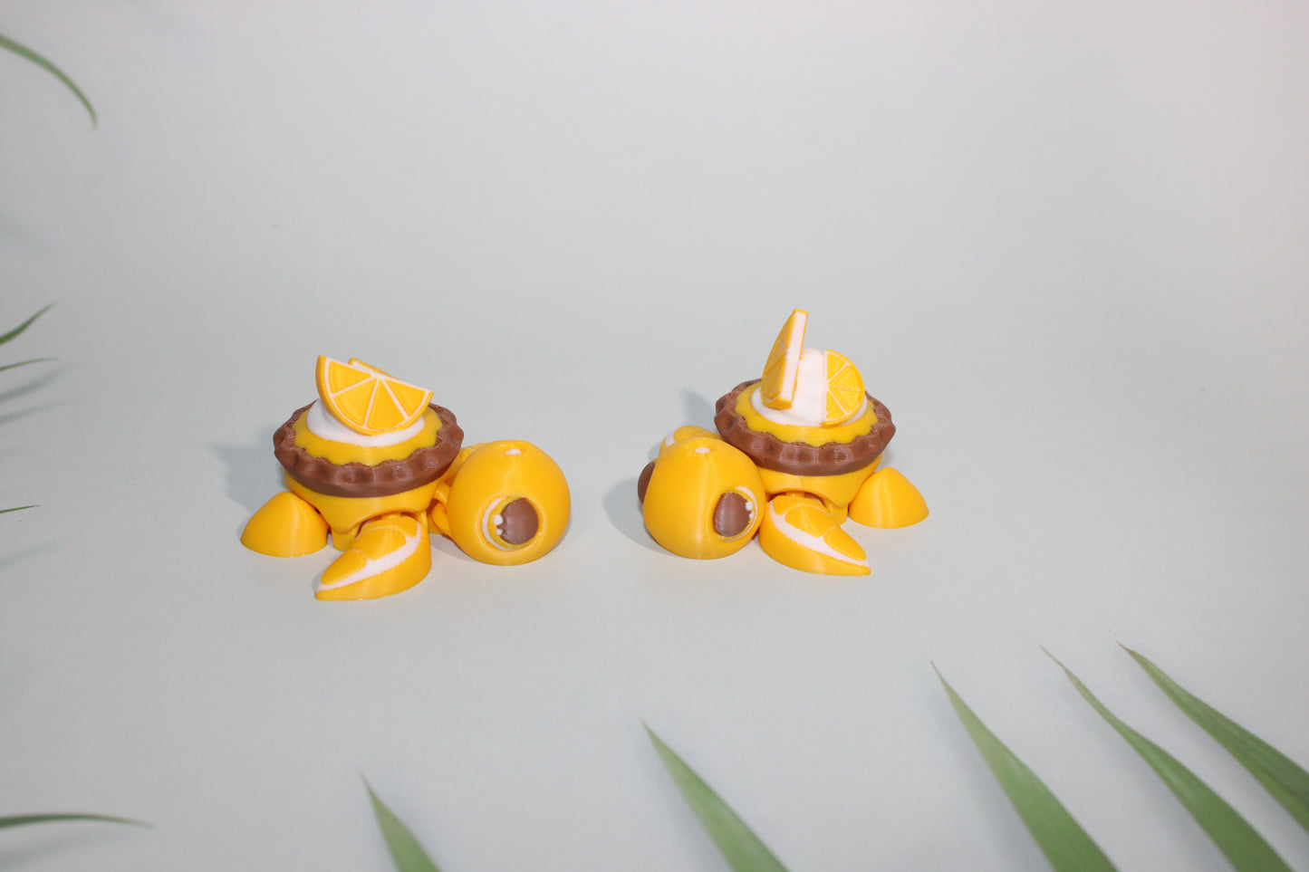 Fall Turtles-Clickie Pie Options Available- Articulated 3d Printed Figurine - Wonderland 3D Printing 
