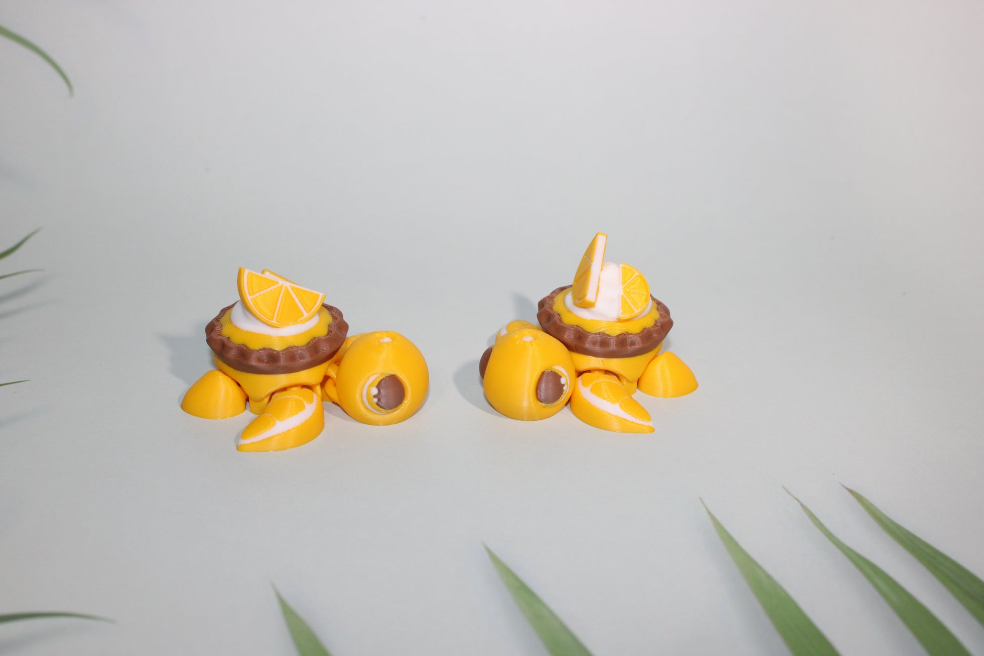 Fall Turtles-Clickie Pie Options Available- Articulated 3d Printed Figurine - Wonderland 3D Printing 