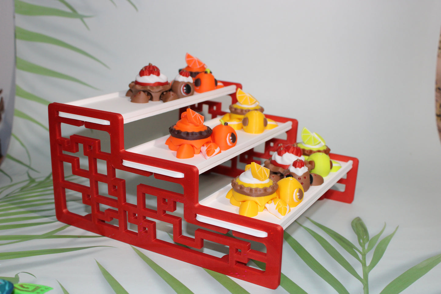 Fall Turtles-Clickie Pie Options Available- Articulated 3d Printed Figurine - Wonderland 3D Printing 